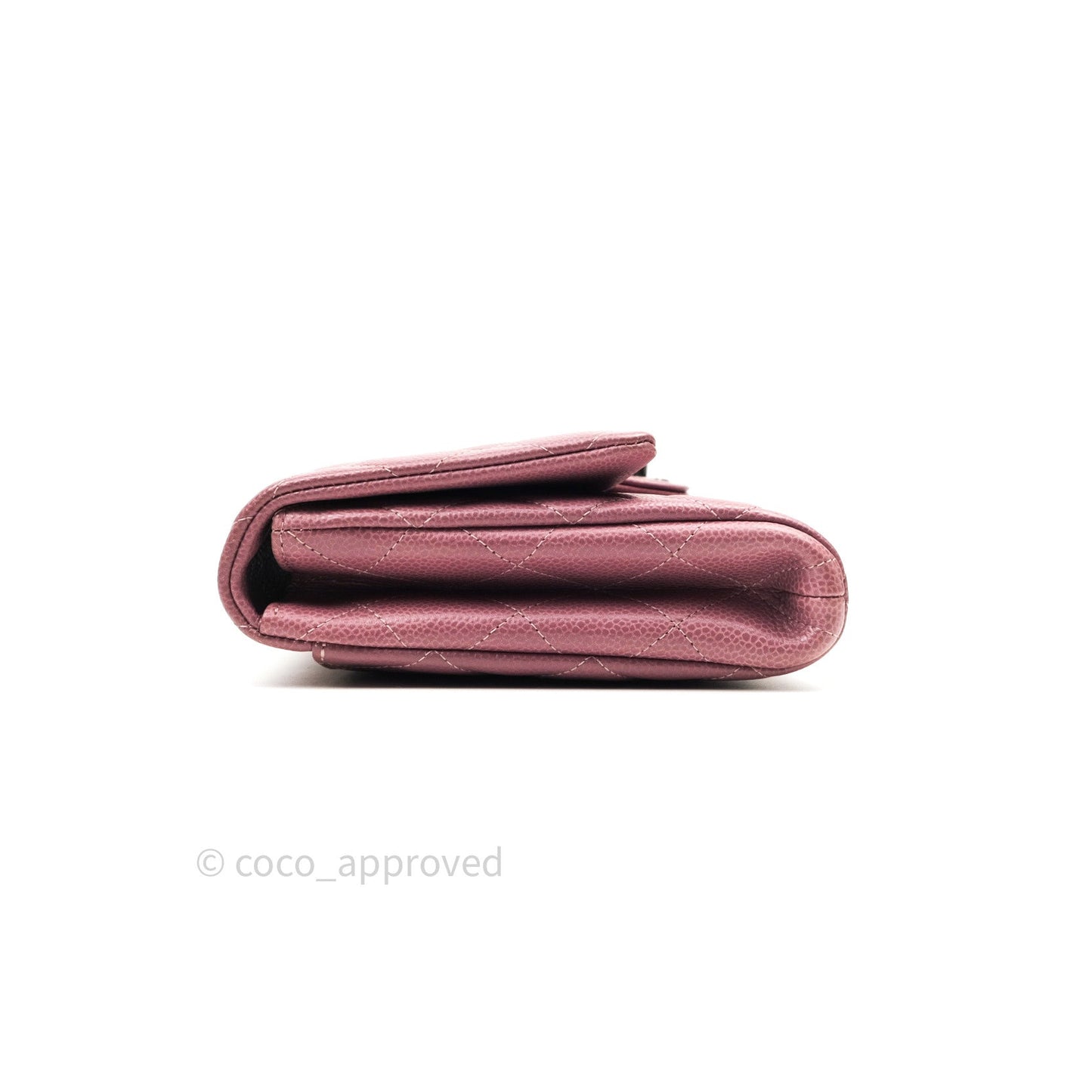 Chanel Quilted Clutch with Chain Pink Mauve Ruthenium Hardware