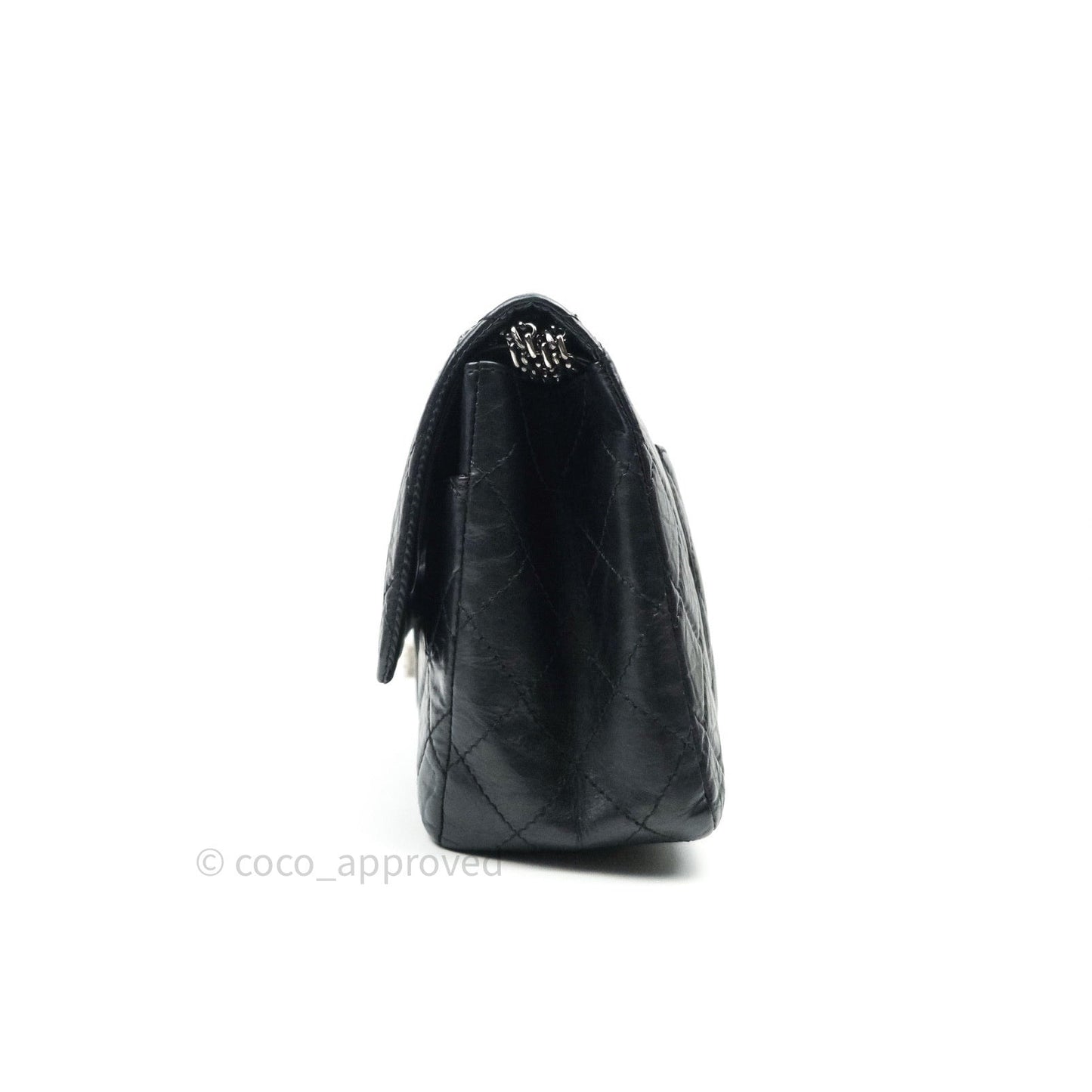 Chanel Reissue Quilted Aged Calfskin Black Ruthenium Hardware 227