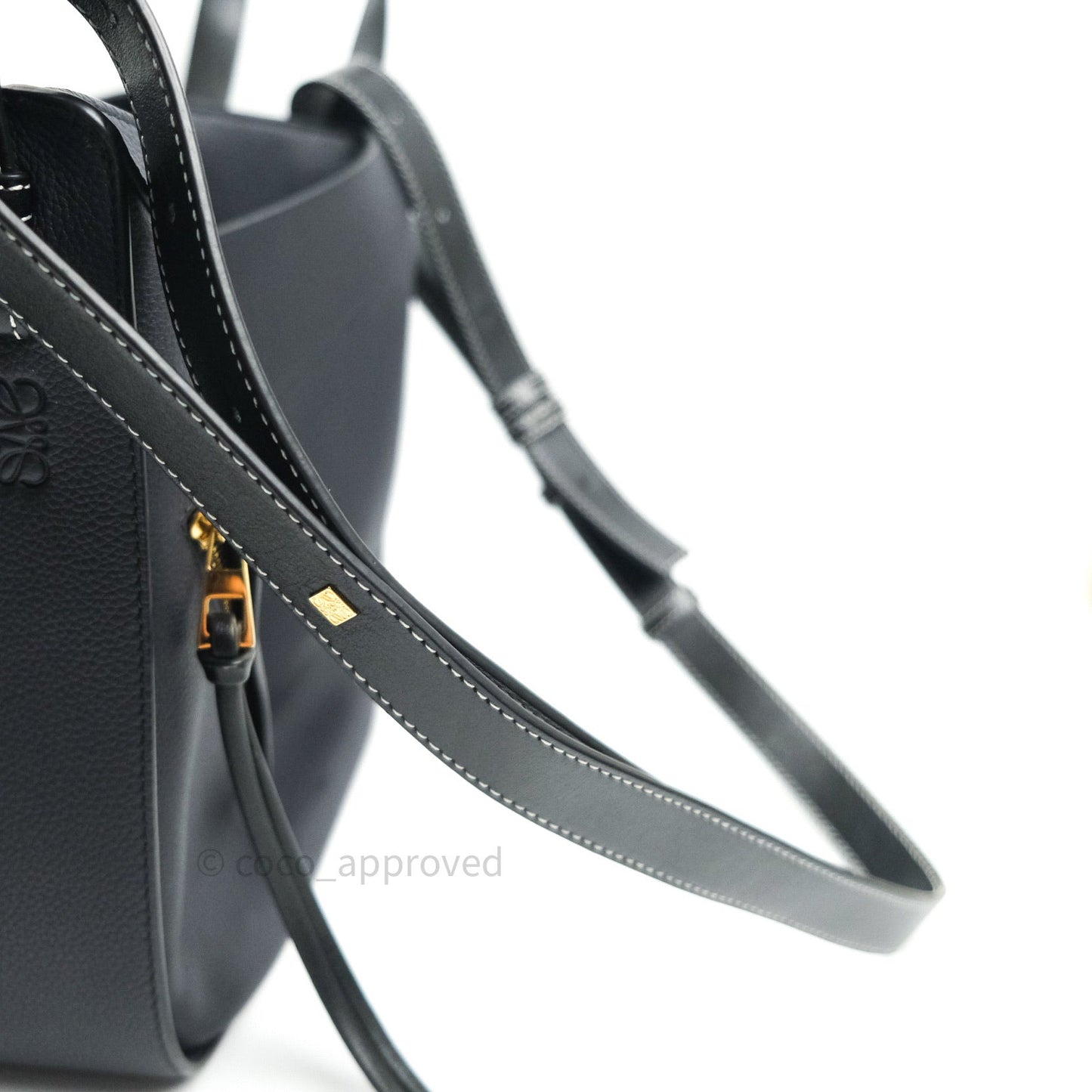 Loewe Small Hammock Navy Classic Calfskin Navy Gold Hardware
