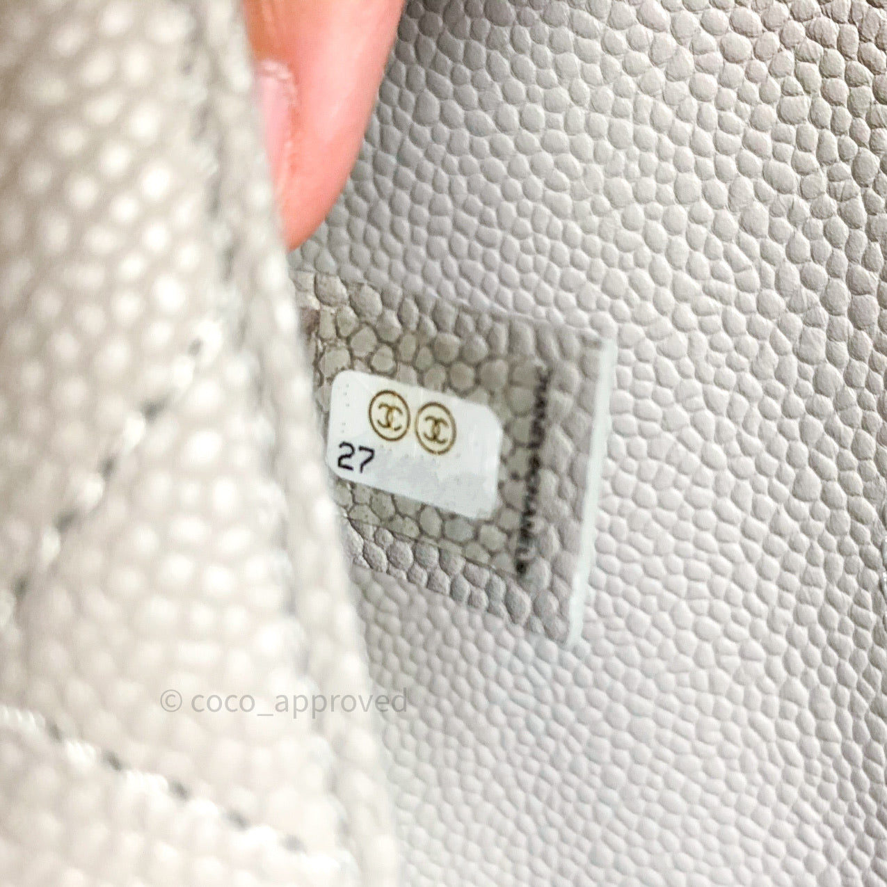 Chanel Chic Affinity Small Grained Calfskin Grey Gold Hardware