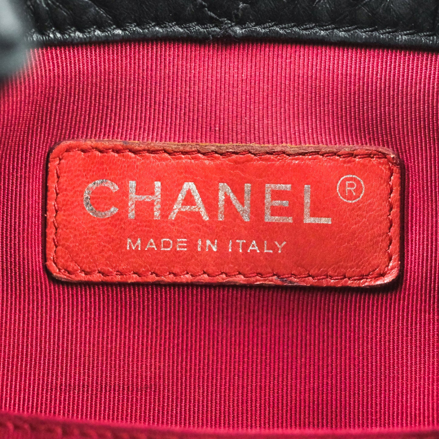 Chanel Gabrielle Backpack Black Aged Calfskin Small Black