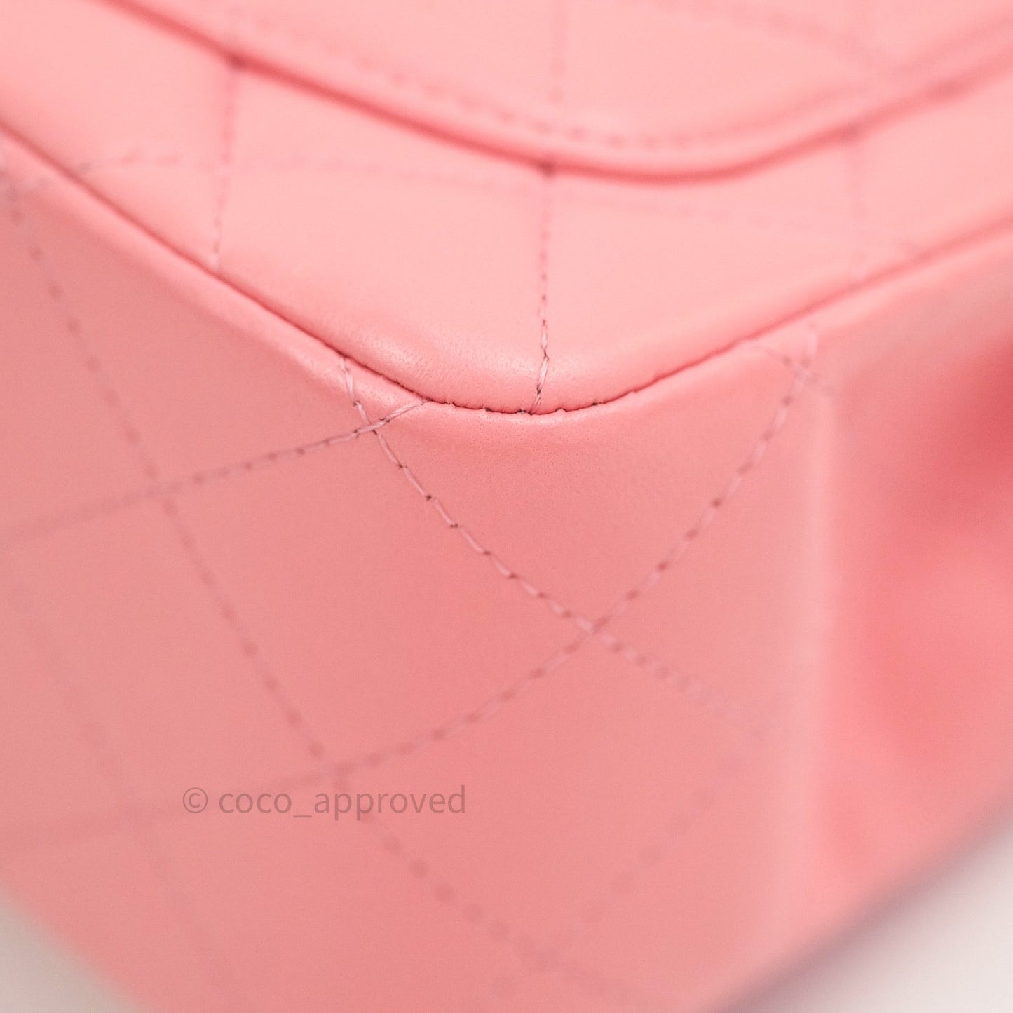 Chanel Mini Square Pink Lambskin Gold Hardware