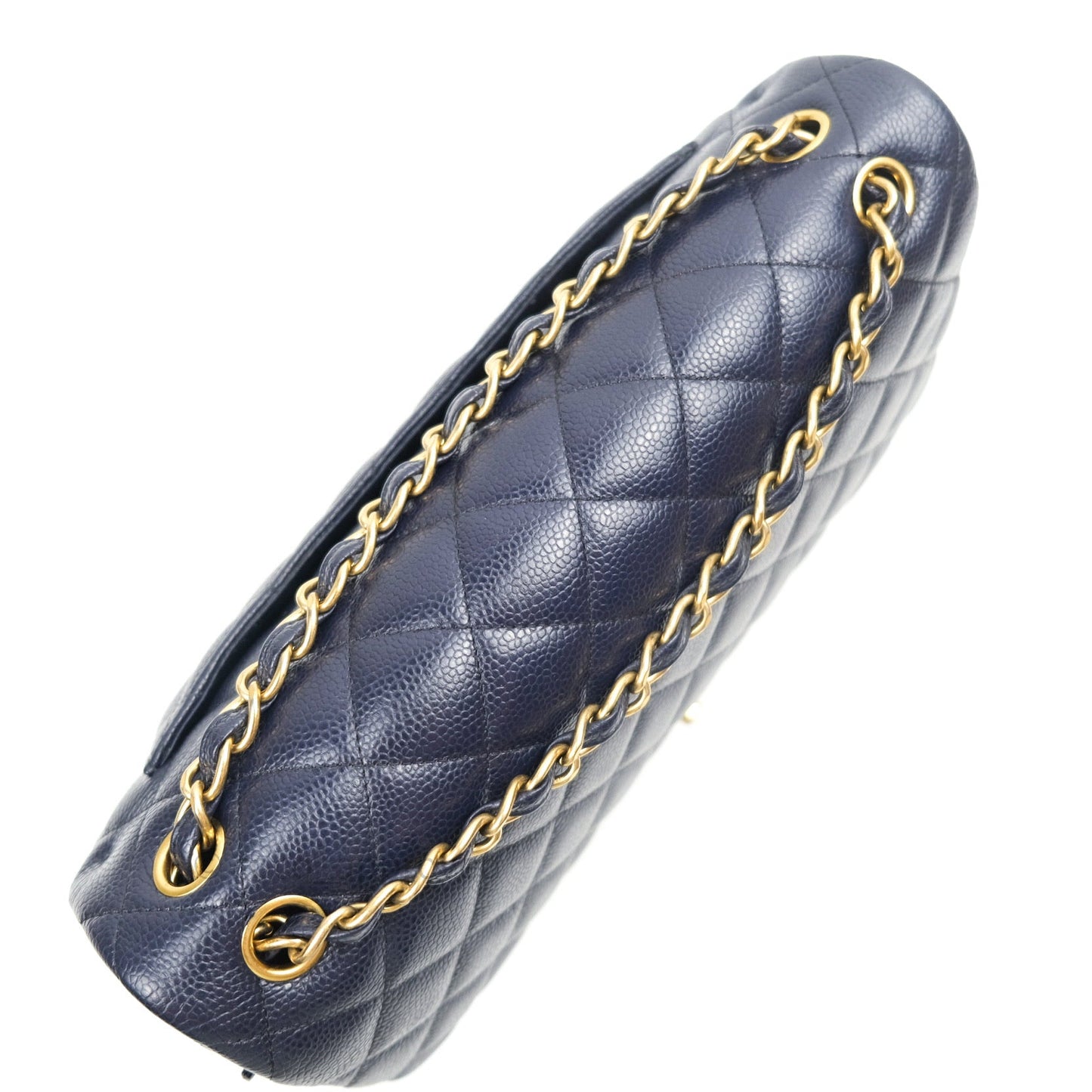 Chanel Jumbo Double Flap Navy Caviar Gold Hardware⁣⁣