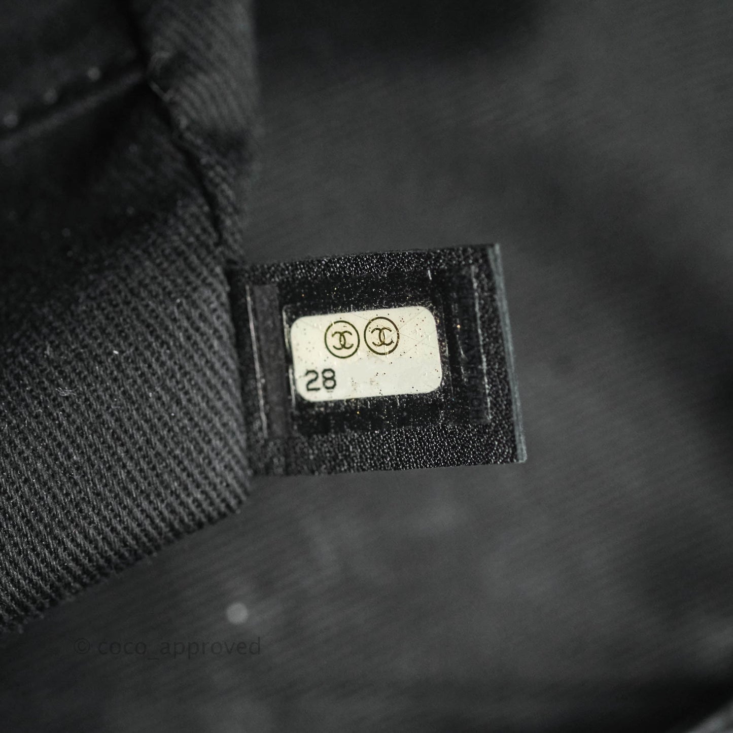Chanel Large Deauville Black Glitter Lurex