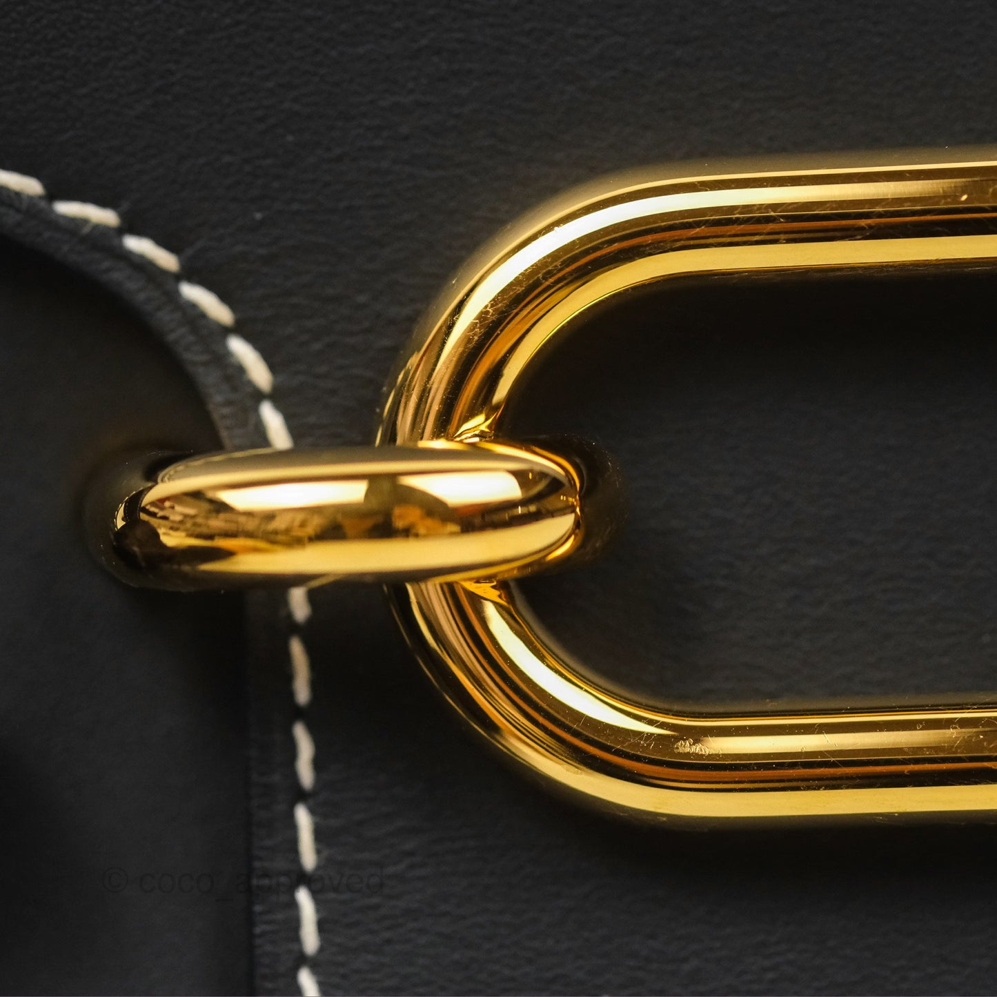 Hermès Roulis 23 Noir 89 Sombrero Gold Hardware