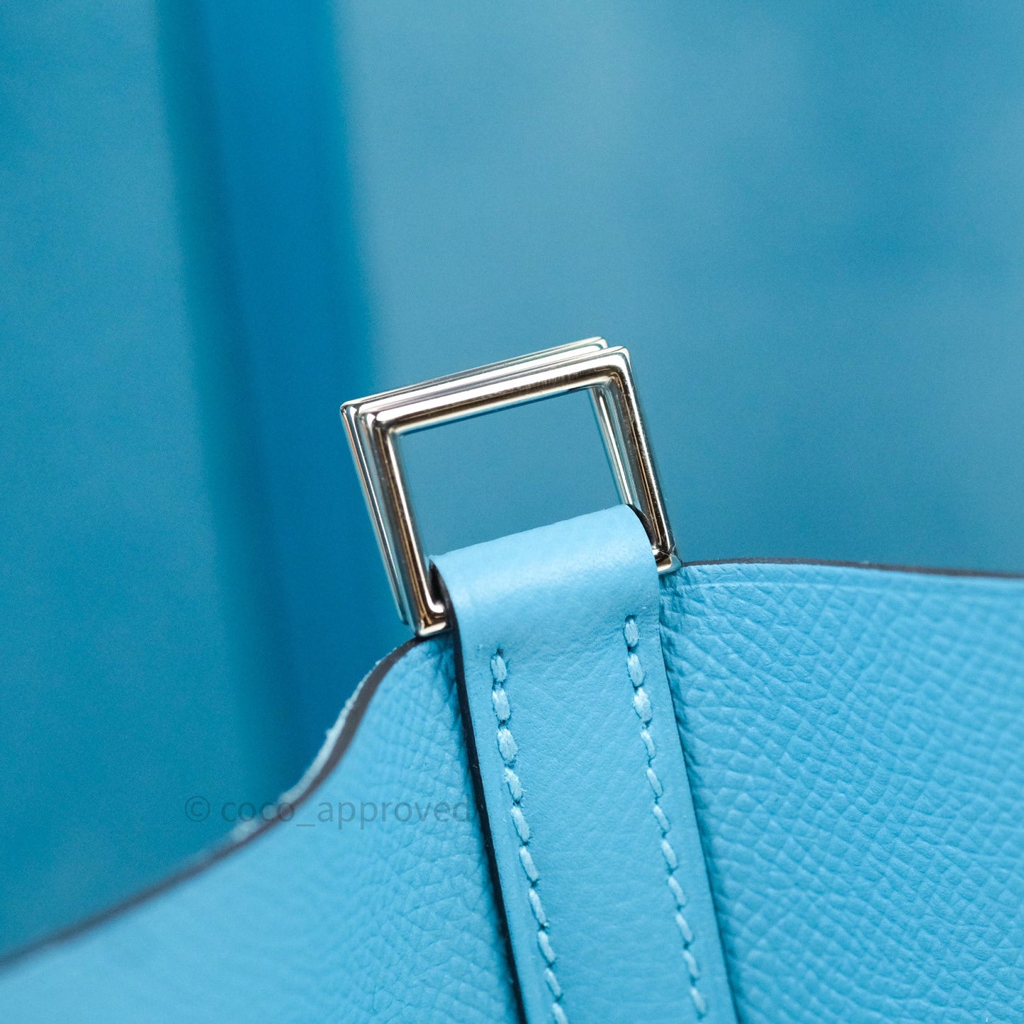 Hermès Picotin 22 Epsom Tressage Blue Du Nord Palladium Hardware