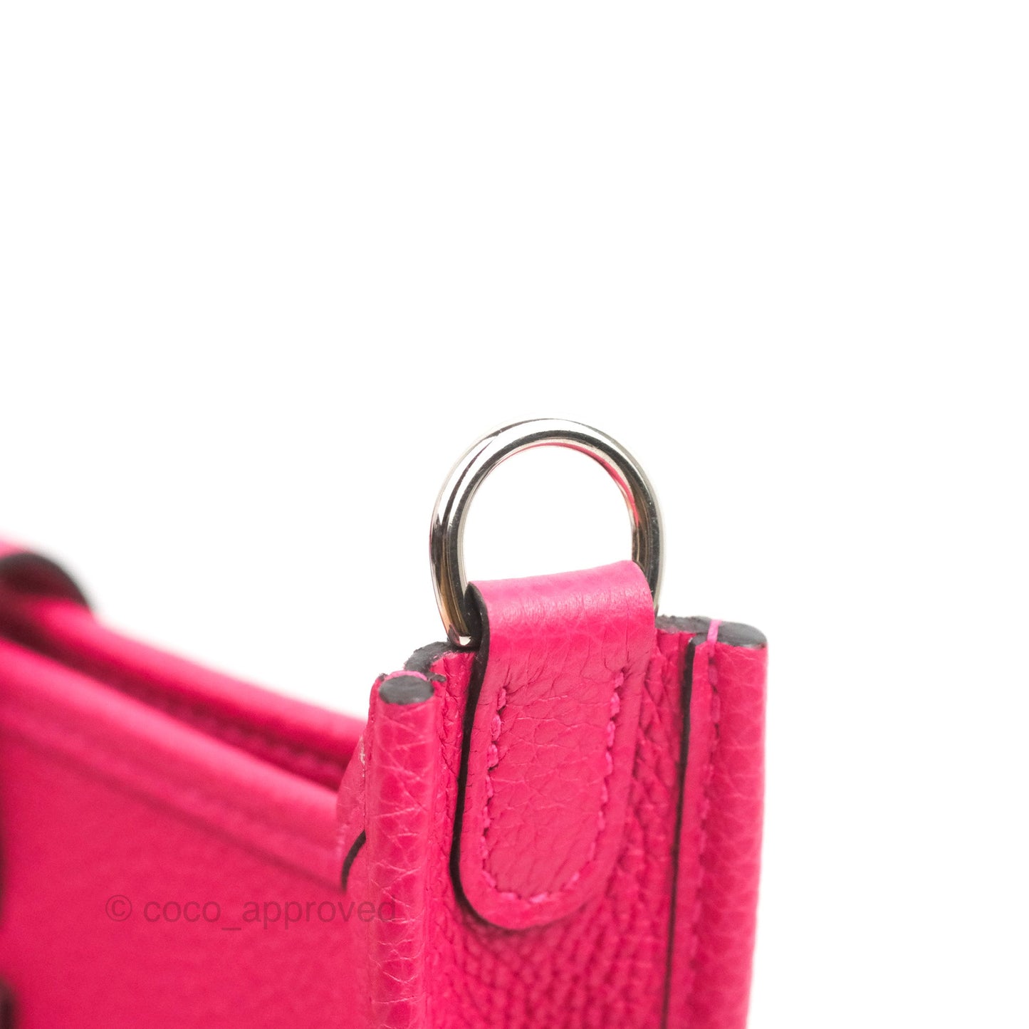 Hermès Mini Evelyne 16 Rose Mexico TM Palladium Hardware