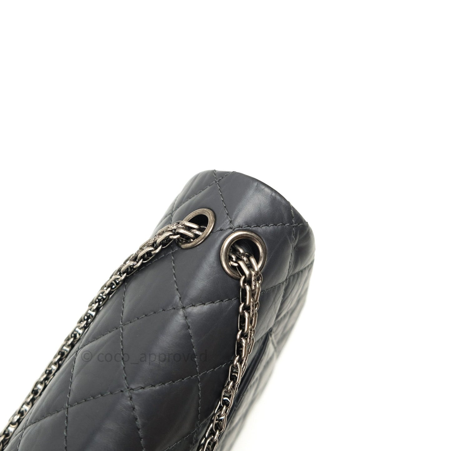 Chanel Reissue Quilted Aged Calfskin Dark Grey Ruthenium Hardware 226