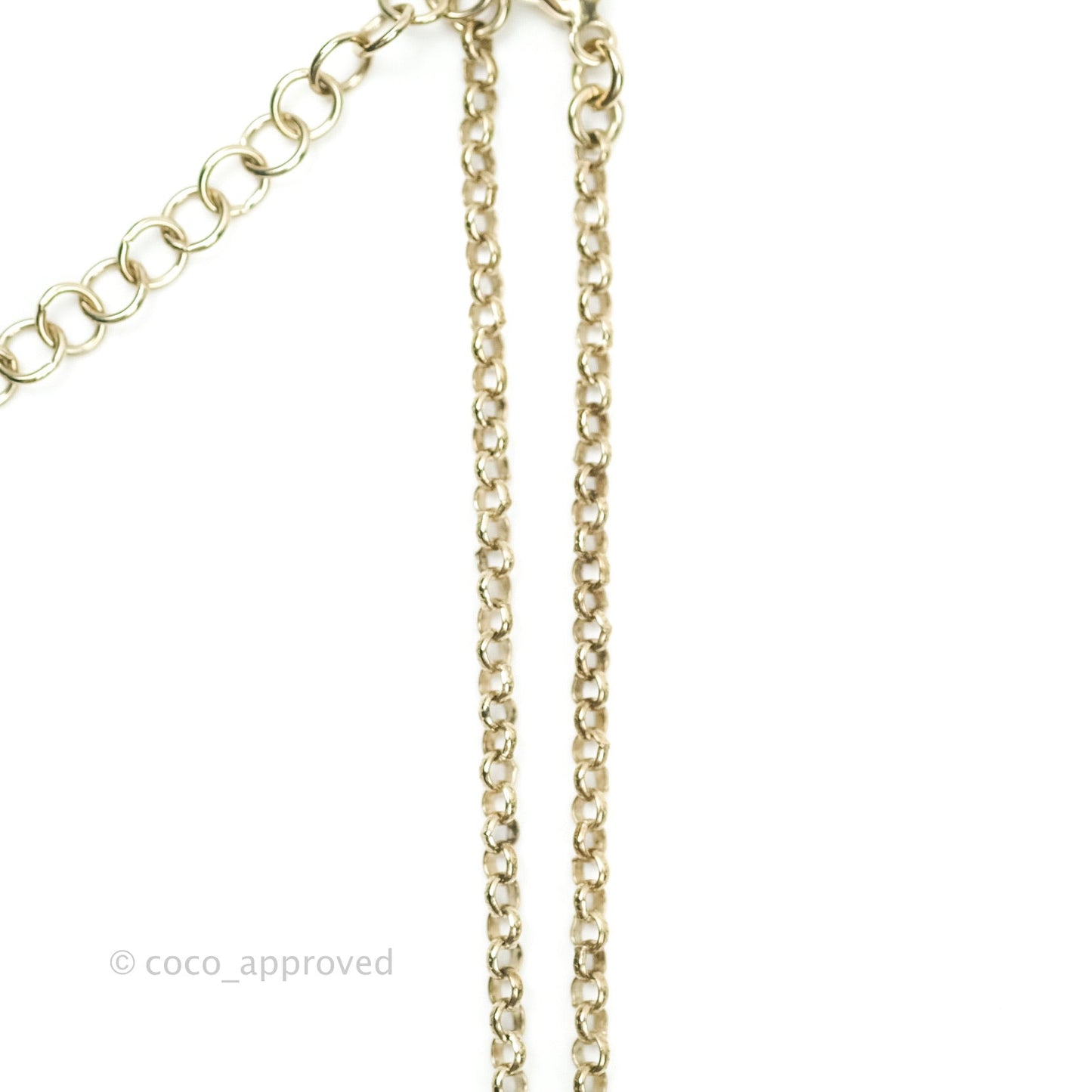 Chanel Enamel CC Necklace Pink Pendant Gold Tone 17A
