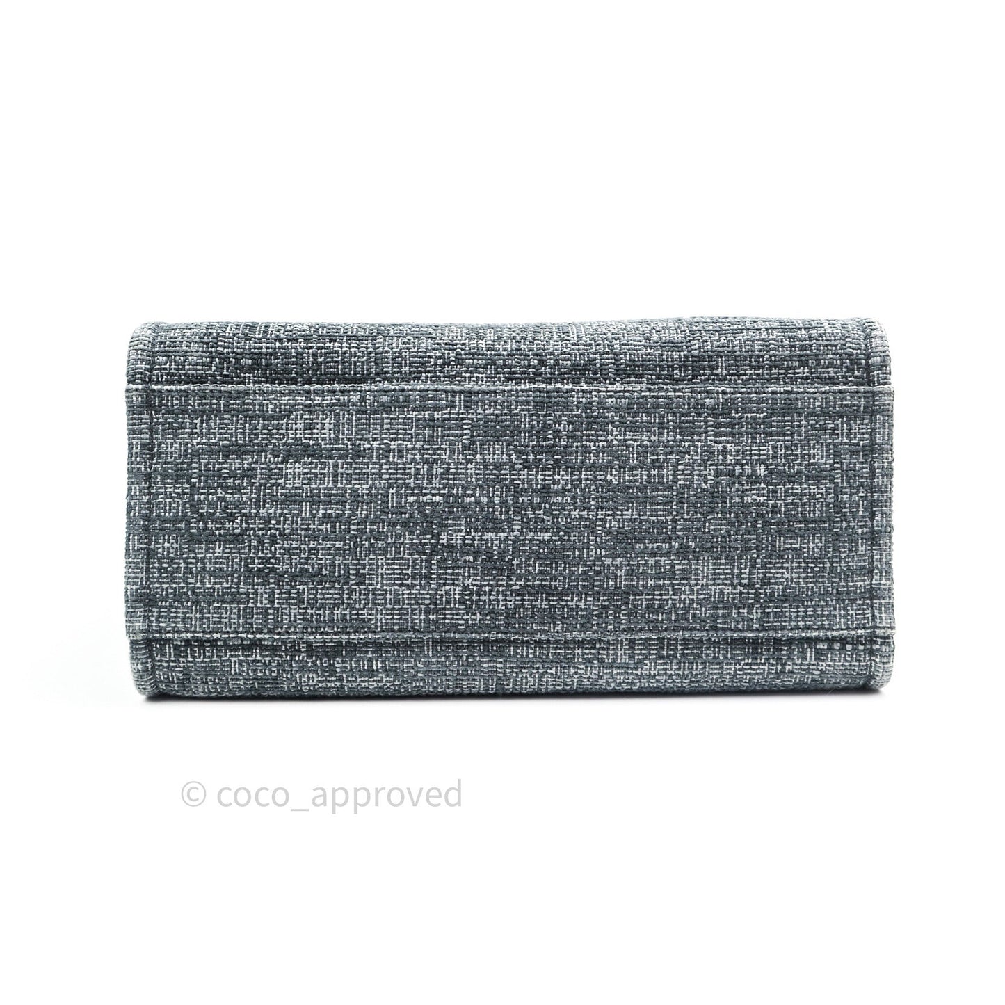 Chanel Large Deauville Charcoal Grey Canvas