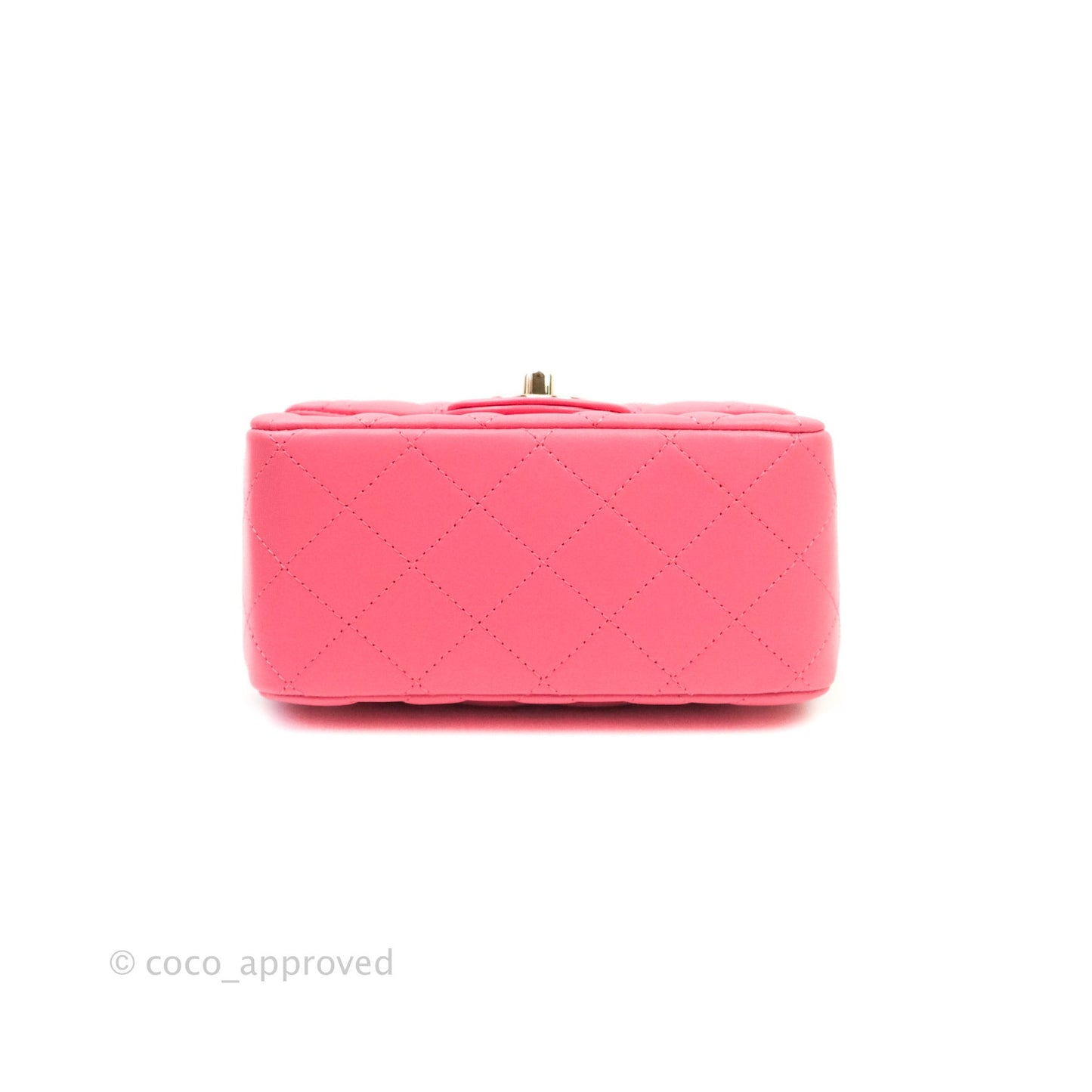 Chanel Mini Square Pink Lambskin Gold Hardware