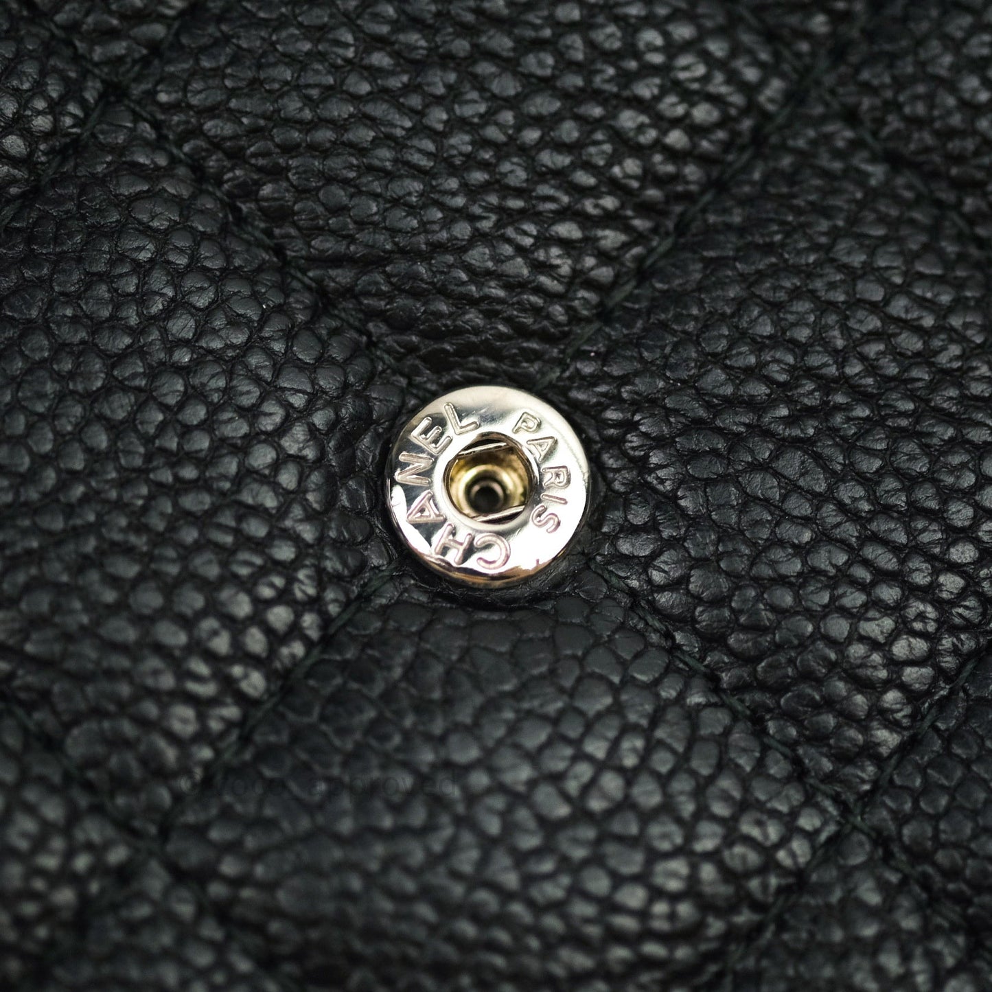 Chanel Boy Wallet on Chain WOC Black Caviar Ruthenium Hardware