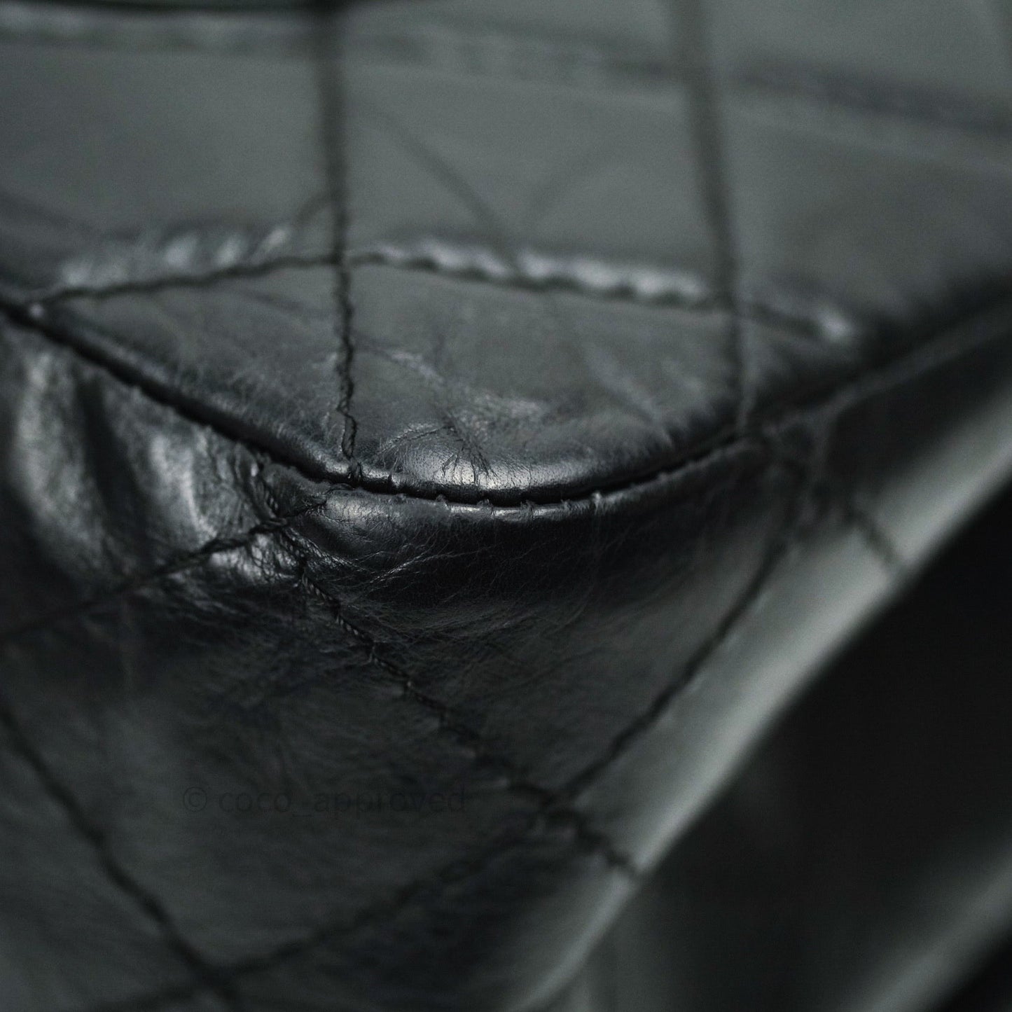 Chanel Reissue Quilted Aged Calfskin Black Ruthenium Hardware 227