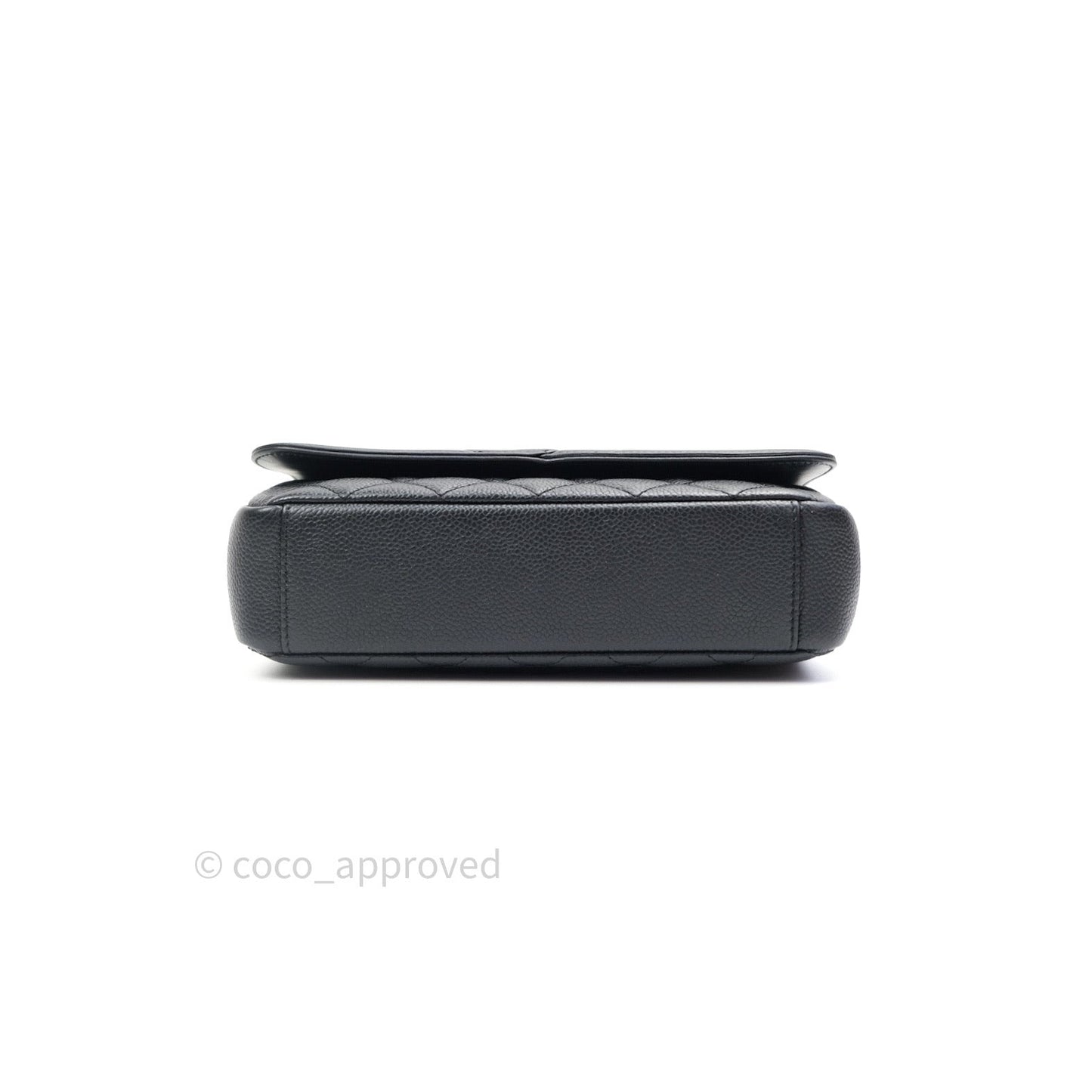 Chanel Quilted Small CC Filigree Flap Black Caviar