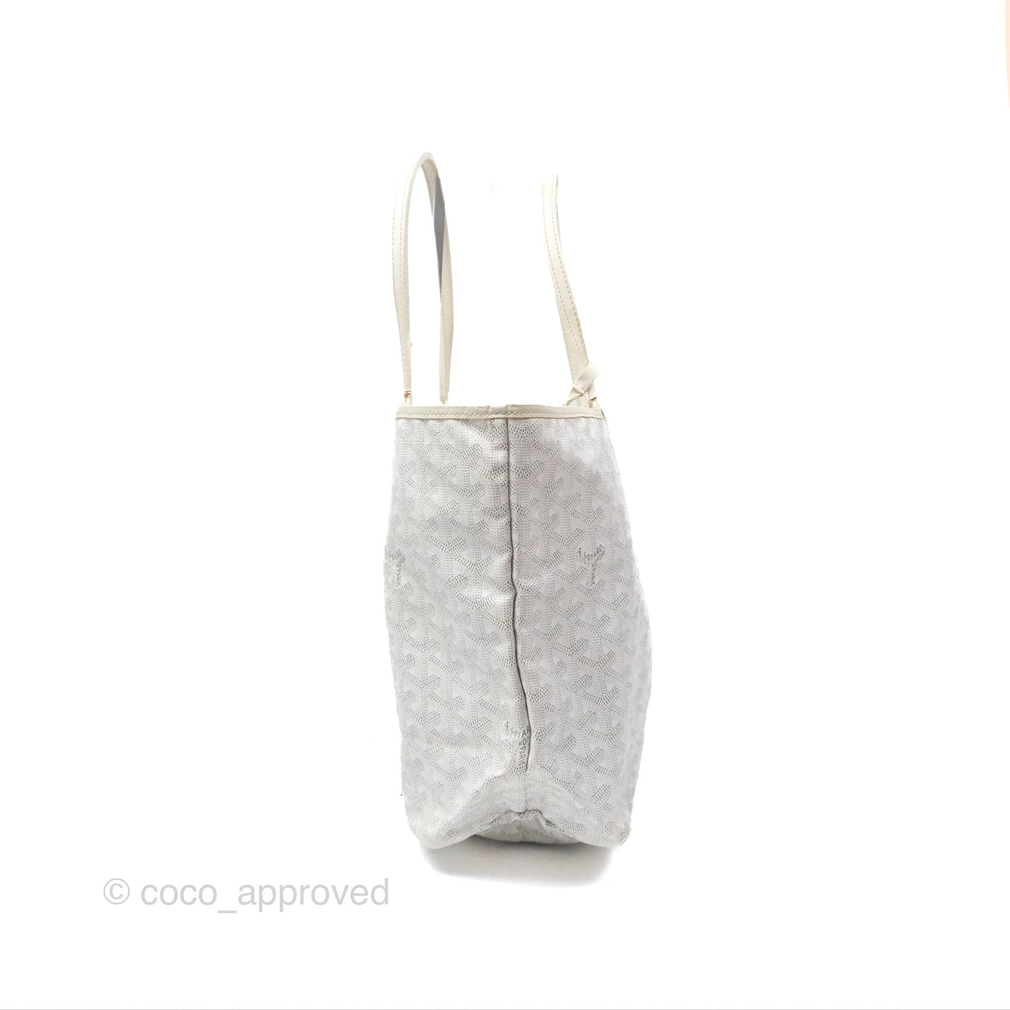Goyard St Louis Tote PM ⁣⁣⁣⁣⁣⁣⁣⁣⁣⁣⁣⁣⁣⁣⁣⁣⁣⁣⁣⁣White Goyardine Canvas