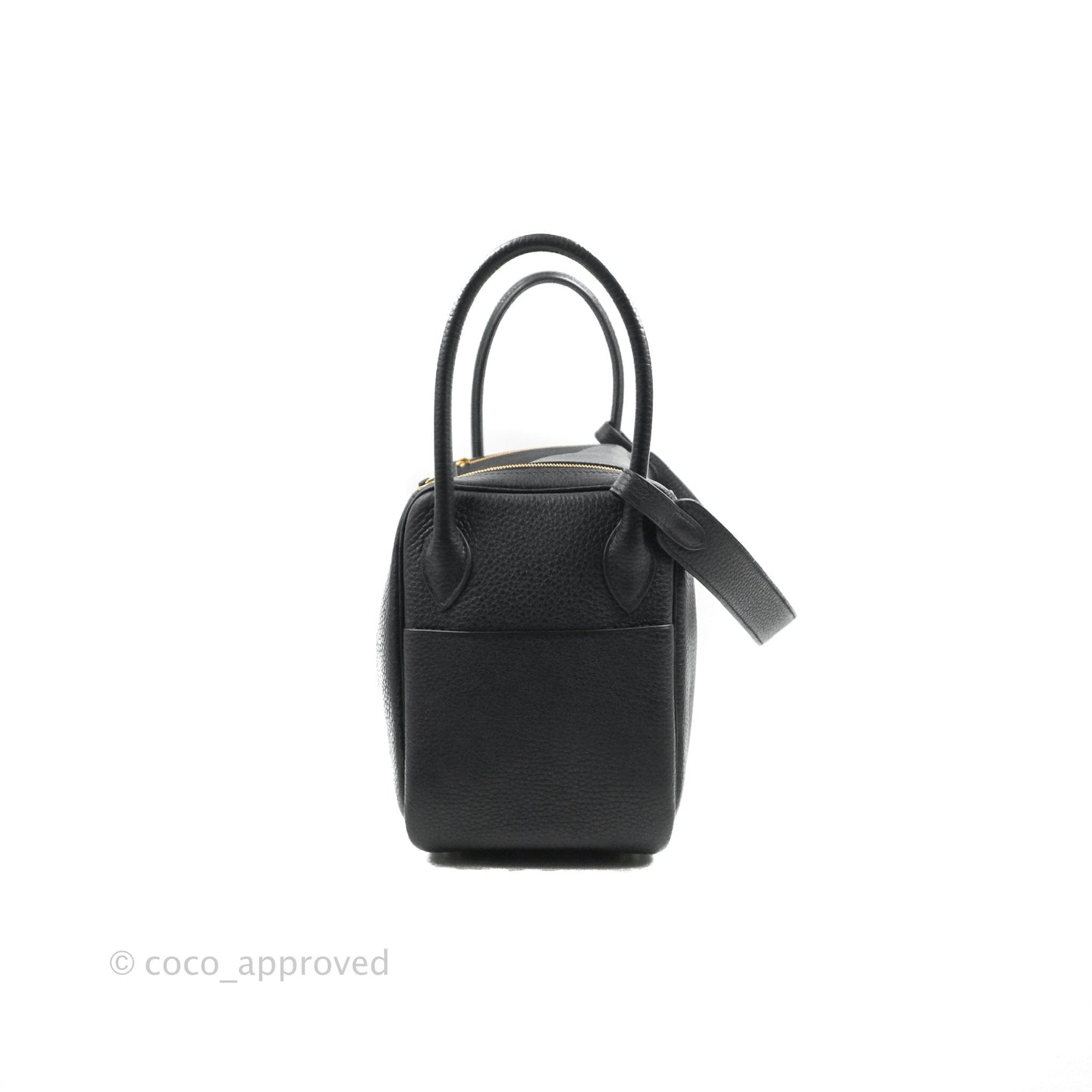 Hermès Lindy 26 Black Clemence Gold Hardware