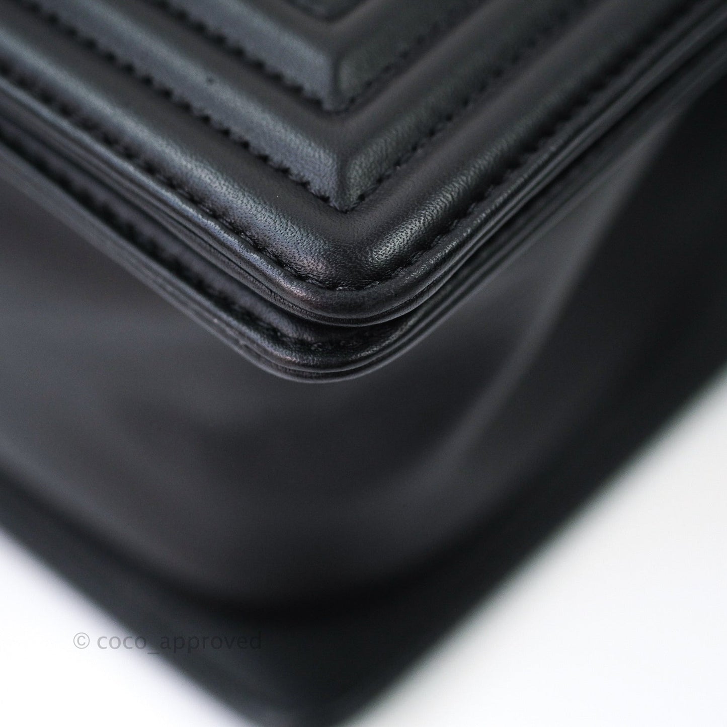 Chanel Quilted Medium Calfskin Boy Flap So Black Hardware