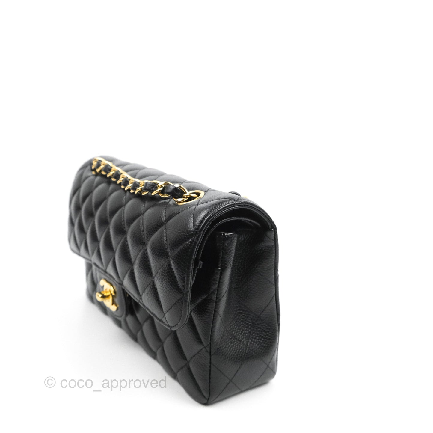 Chanel Quilted Small Classic Flap Black Caviar Gold Hardware