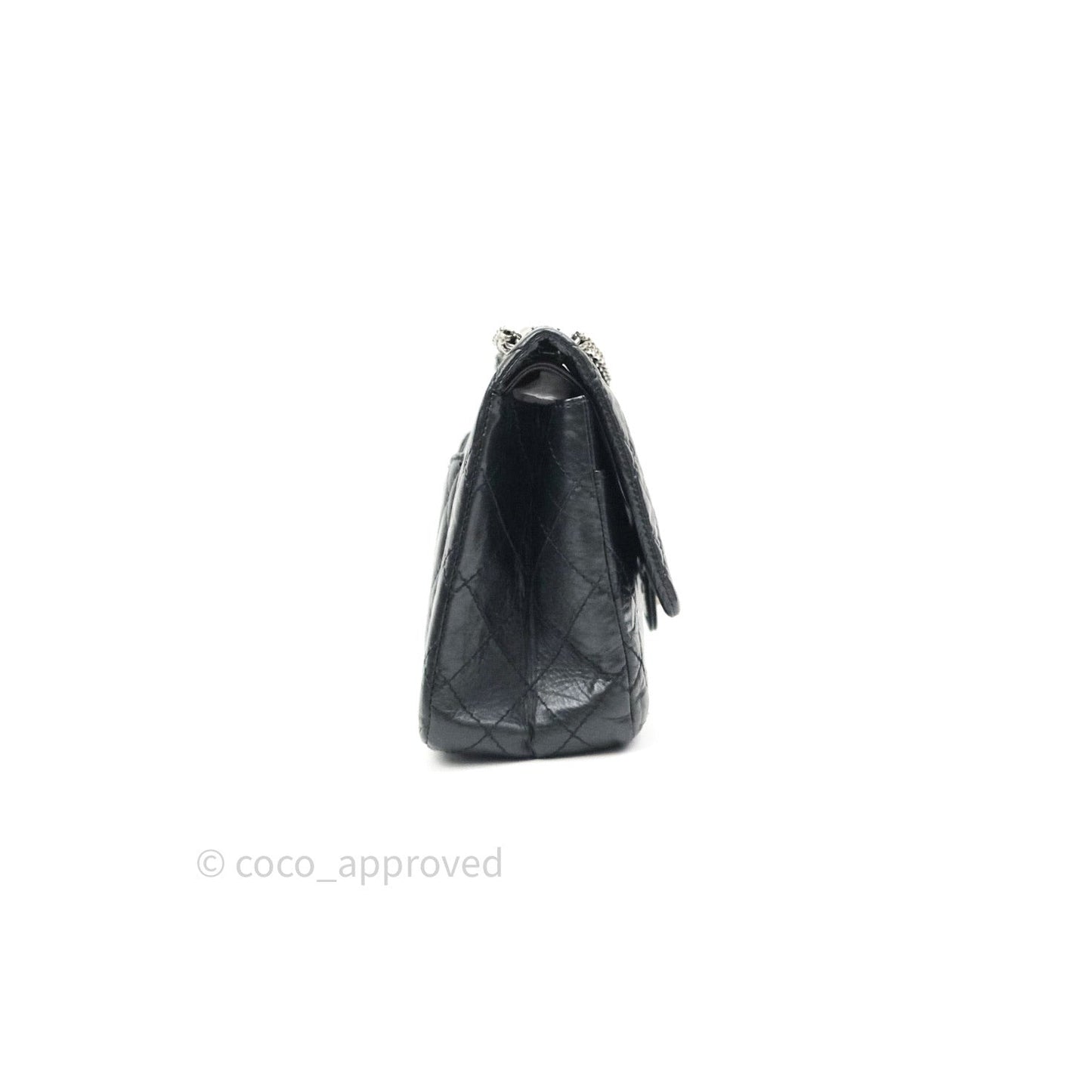 Chanel Reissue Quilted Aged Calfskin Black Ruthenium Hardware 226