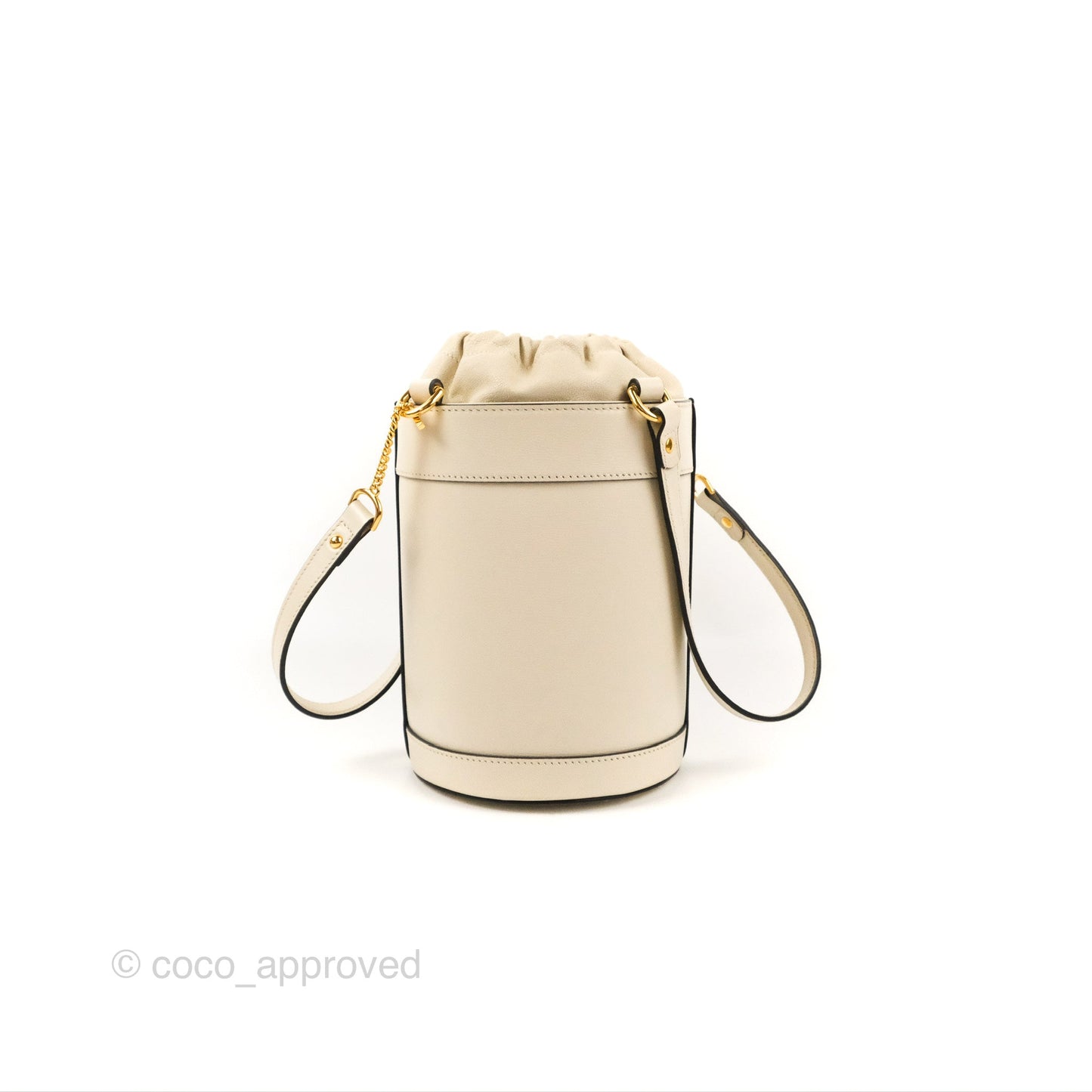 Gucci Horsebit 1955 Small Bucket Bag Cream