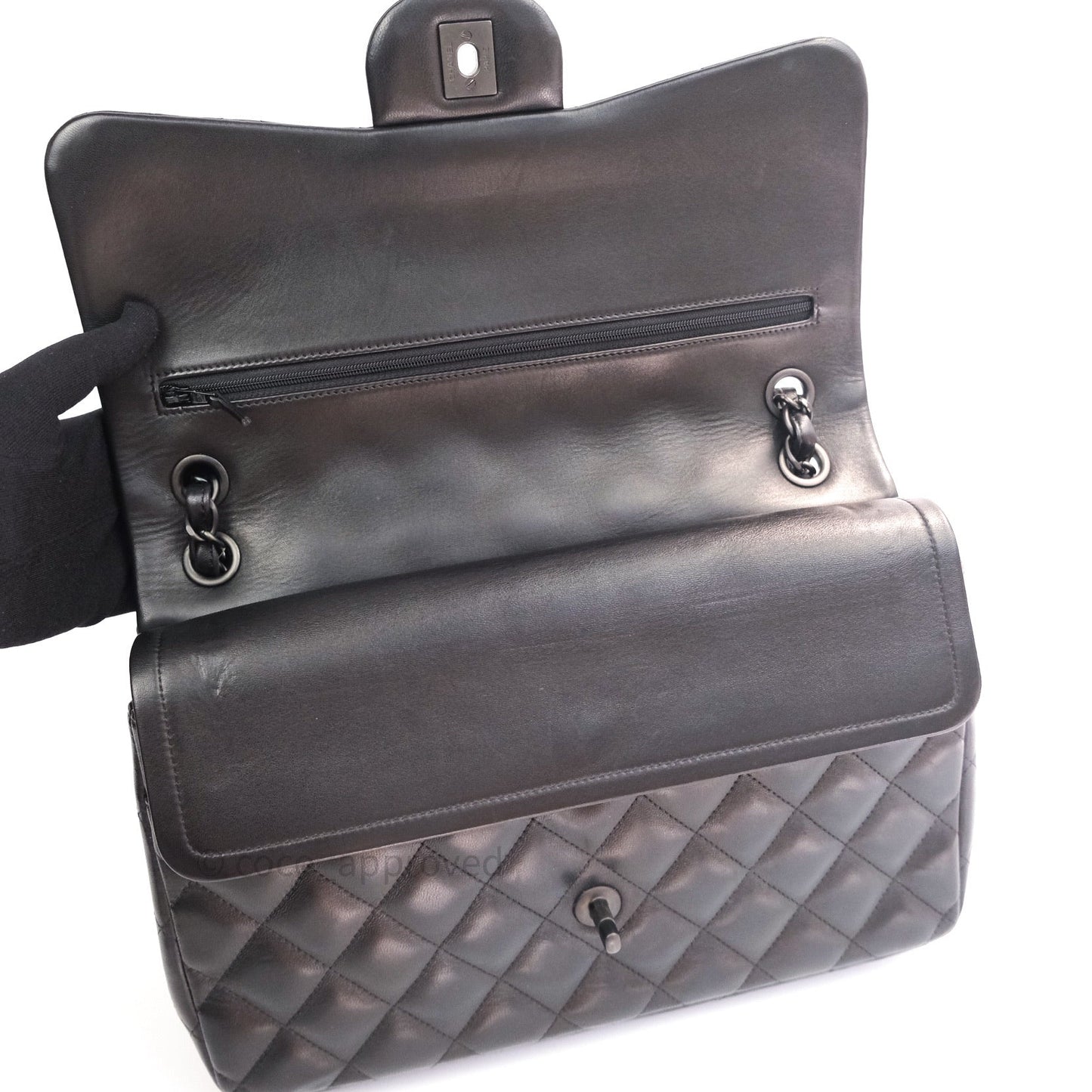 Chanel Jumbo Double Flap So Black Lambskin Black Hardware⁣⁣