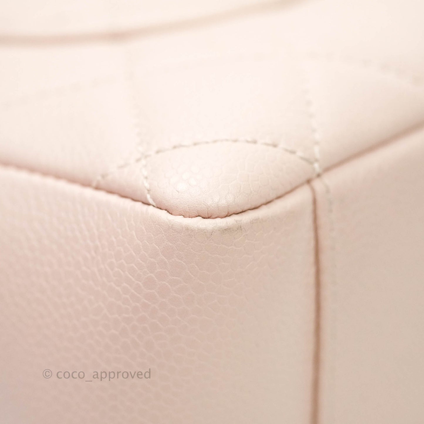 Chanel GST Pale Pink Caviar Silver Hardware