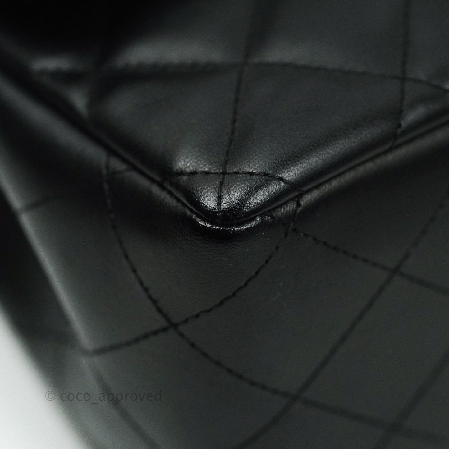 Chanel Jumbo Double Flap Black Lambskin Silver Hardware⁣⁣