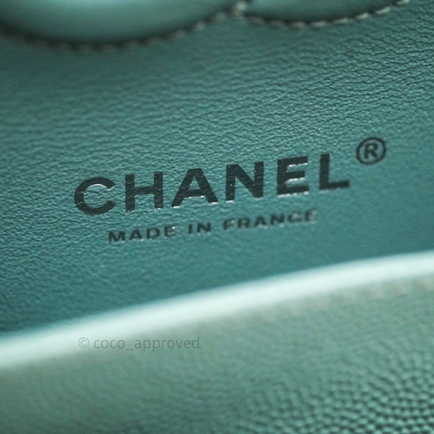 Chanel Classic M/L Medium Double Flap Bag Light Blue Caviar Silver Hardware 18C
