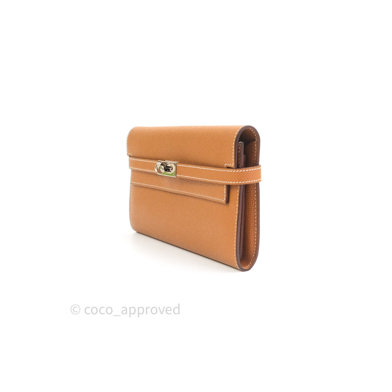 Hermès Epsom Kelly Wallet Gold Palladium Hardware