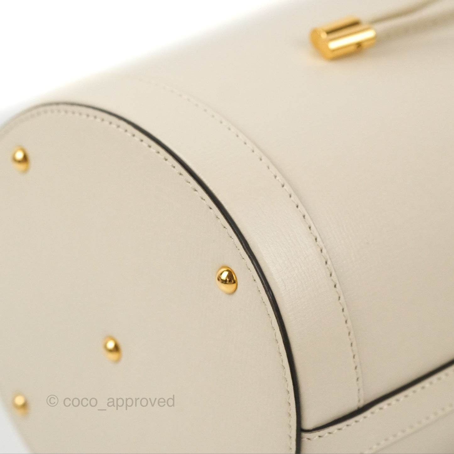 Gucci Horsebit 1955 Small Bucket Bag Cream