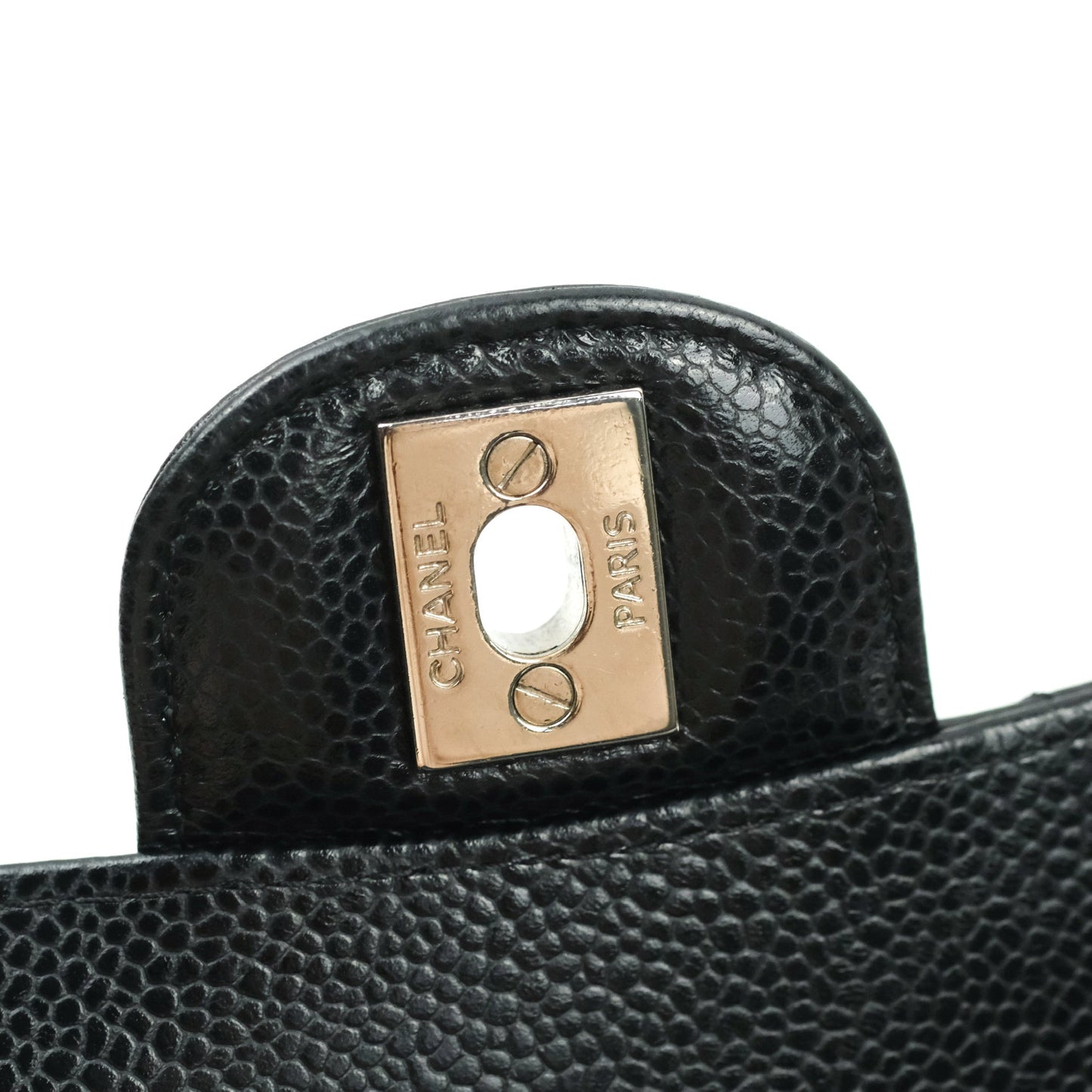 Chanel Classic Small S/M Flap Black Caviar Silver Hardware