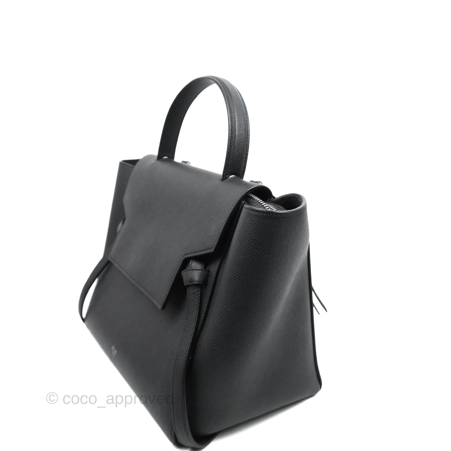 Celine Mini Belt Bag Dark Navy Grained Calfskin Silver Hardware