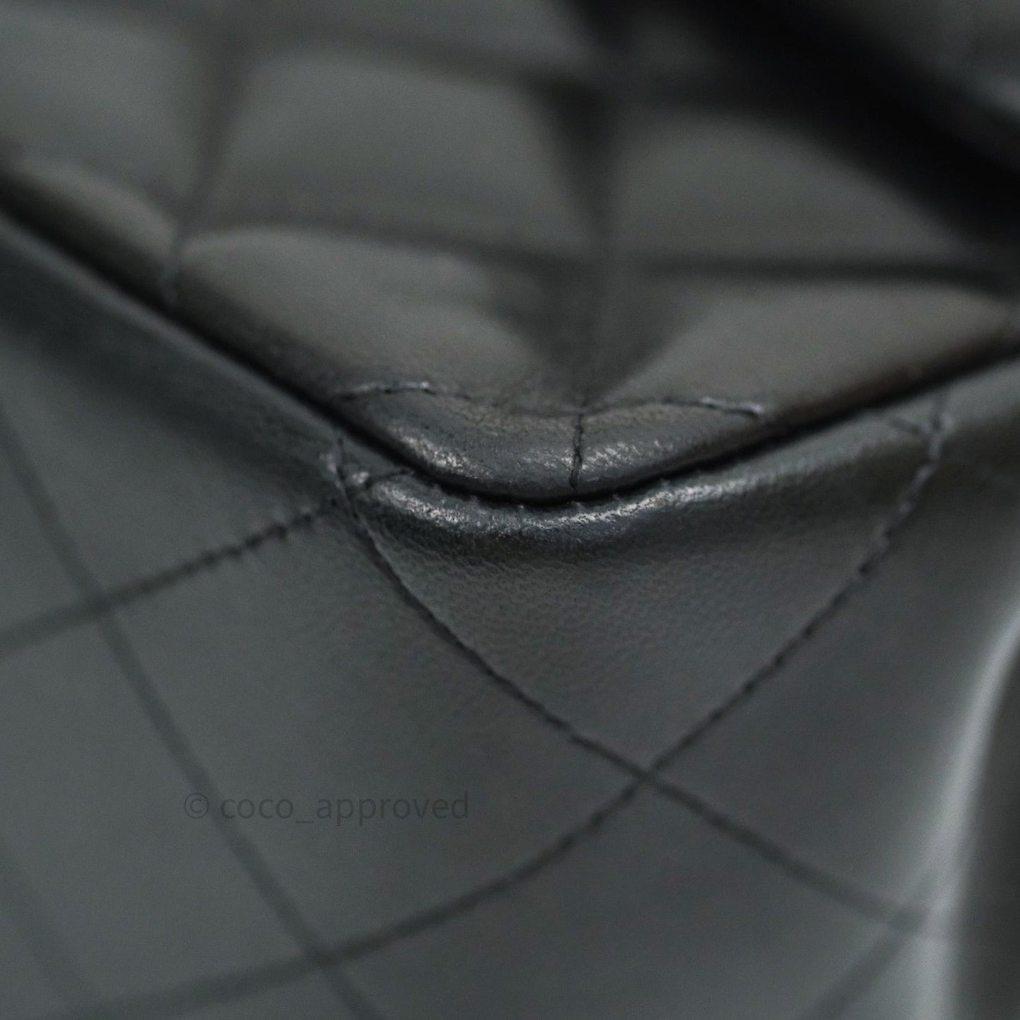 Chanel Jumbo Double Flap Black Lambskin Silver Hardware⁣⁣