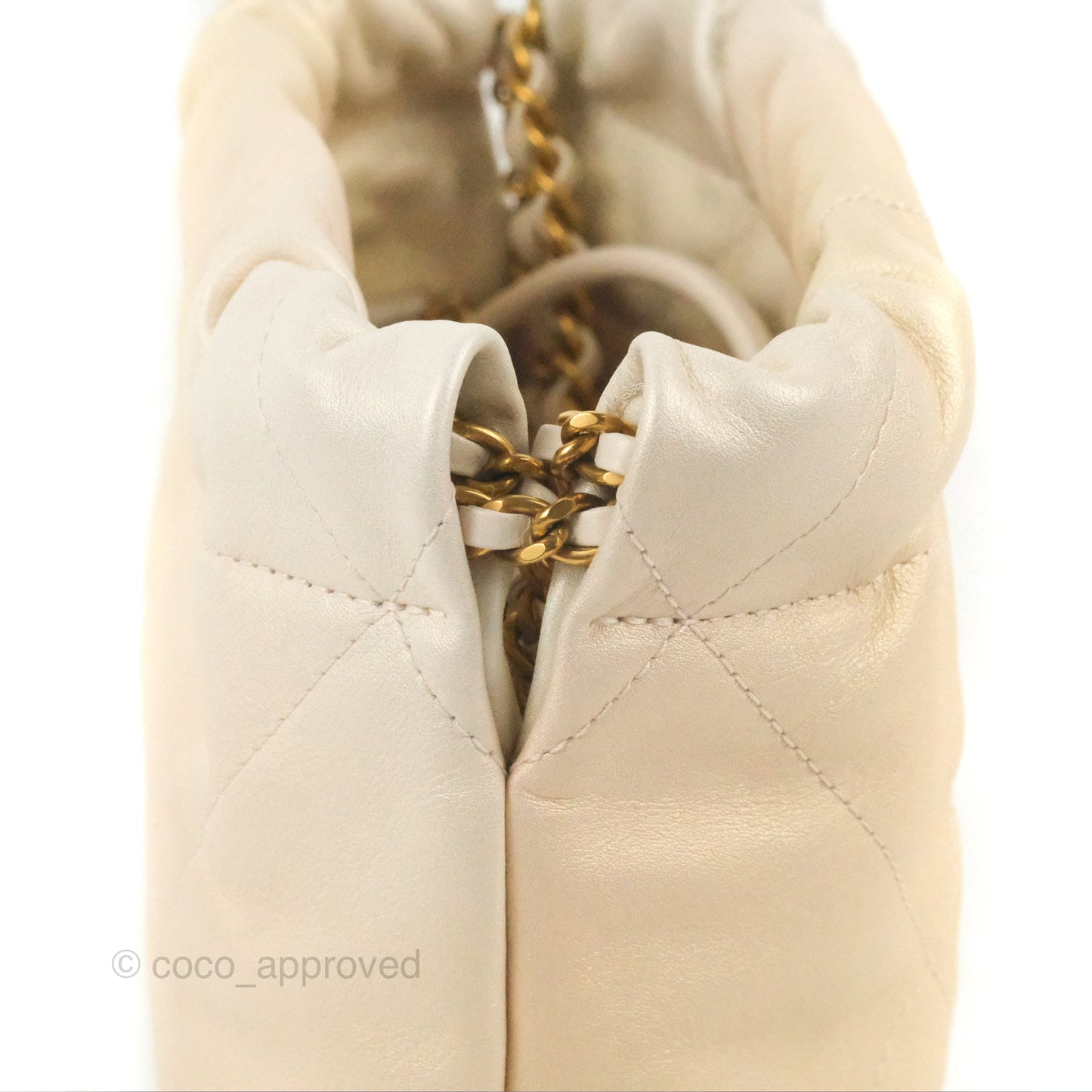 Chanel 22 Mini Bag Iridescent Pearl Calfskin