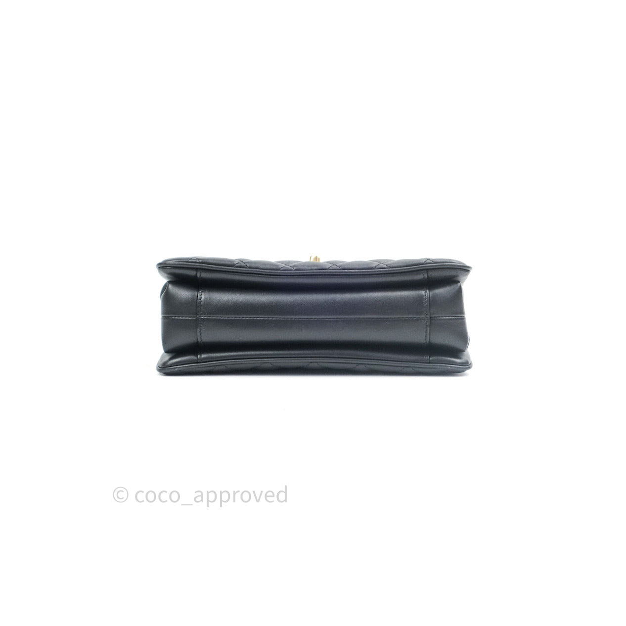 Chanel Coco Vintage Flap Bag Black Lambskin Gold Hardware 18C