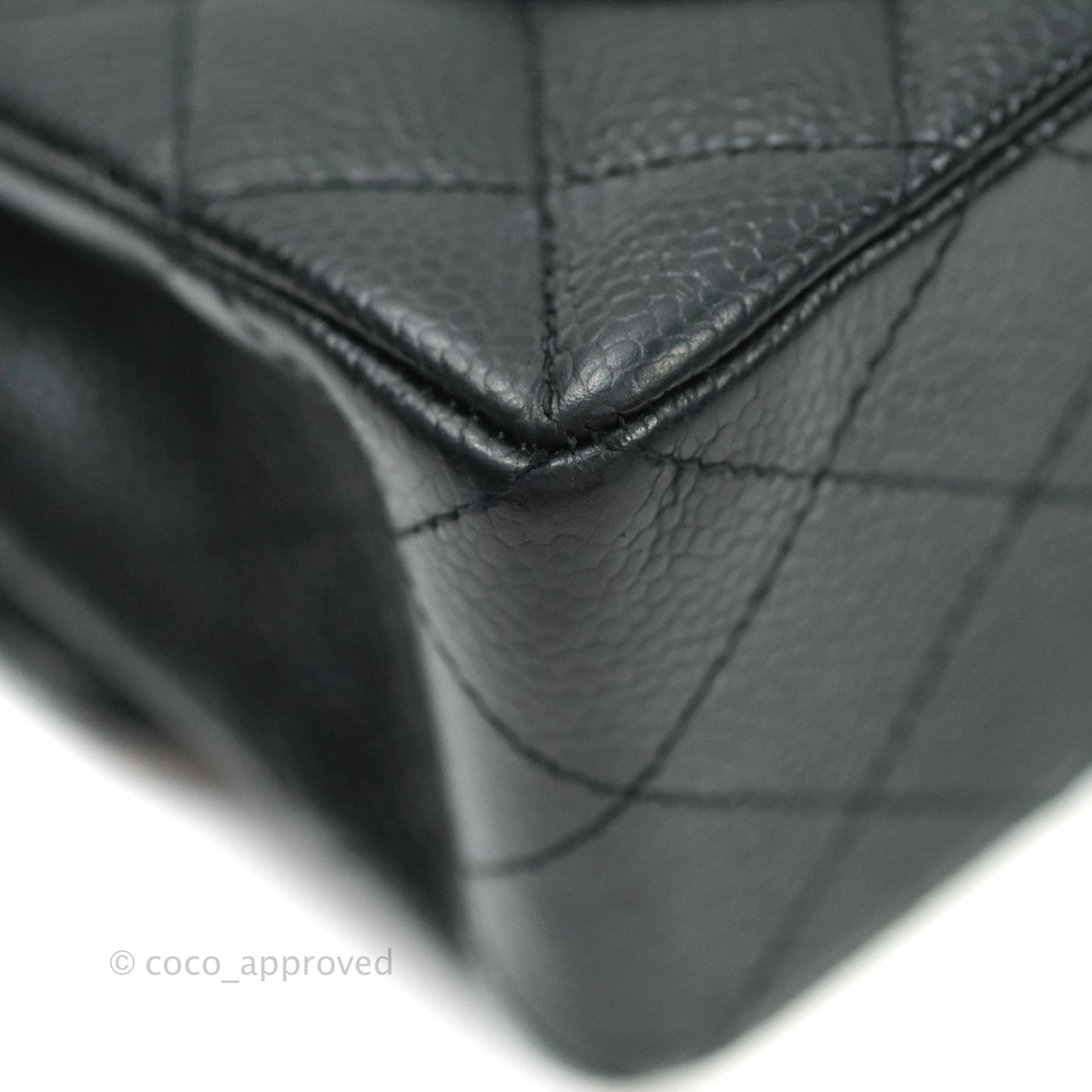 Chanel Classic Small S/M Flap Black Caviar Silver Hardware