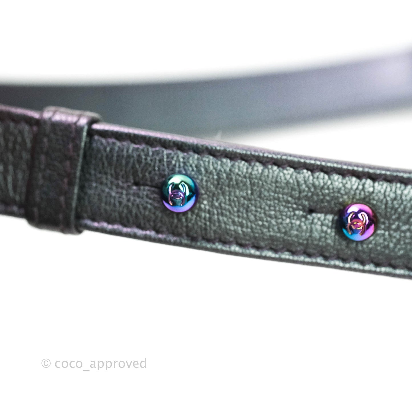 Chanel Purple Mermaid Iridescent Medium Calfskin Boy Bag