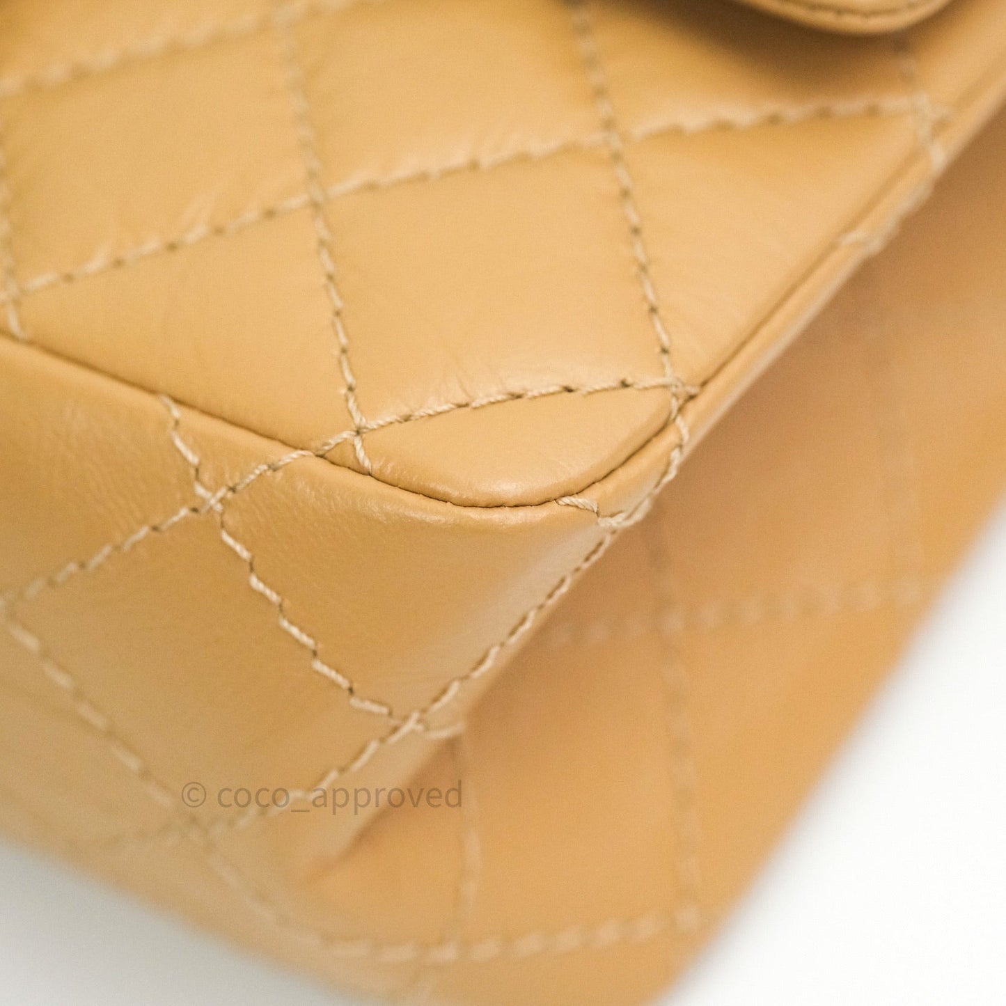 Chanel Mini Reissue 224 Beige Aged Calfskin Gold Hardware