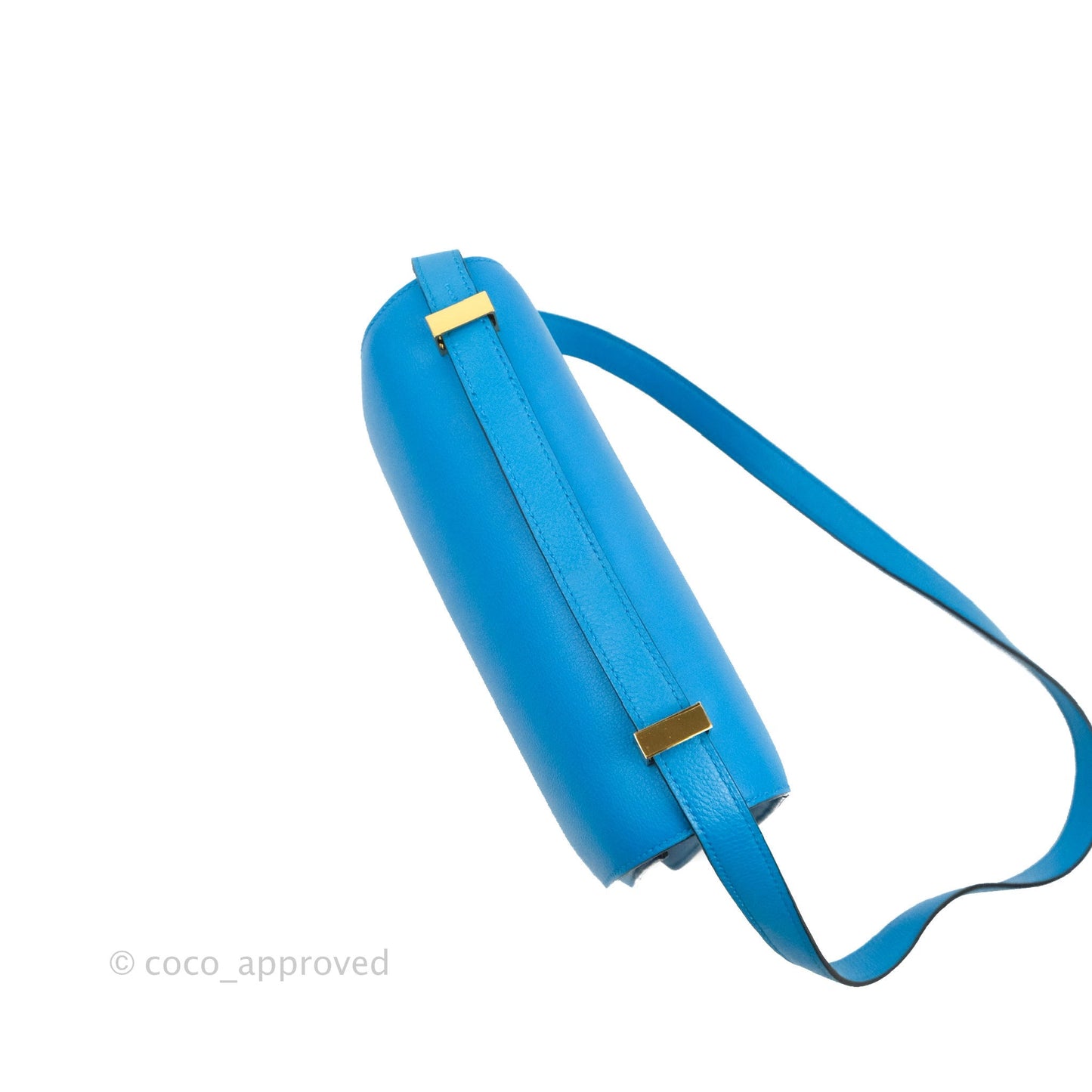 Hermès Constance 24 Bleu Frida Evercolor Gold Hardware