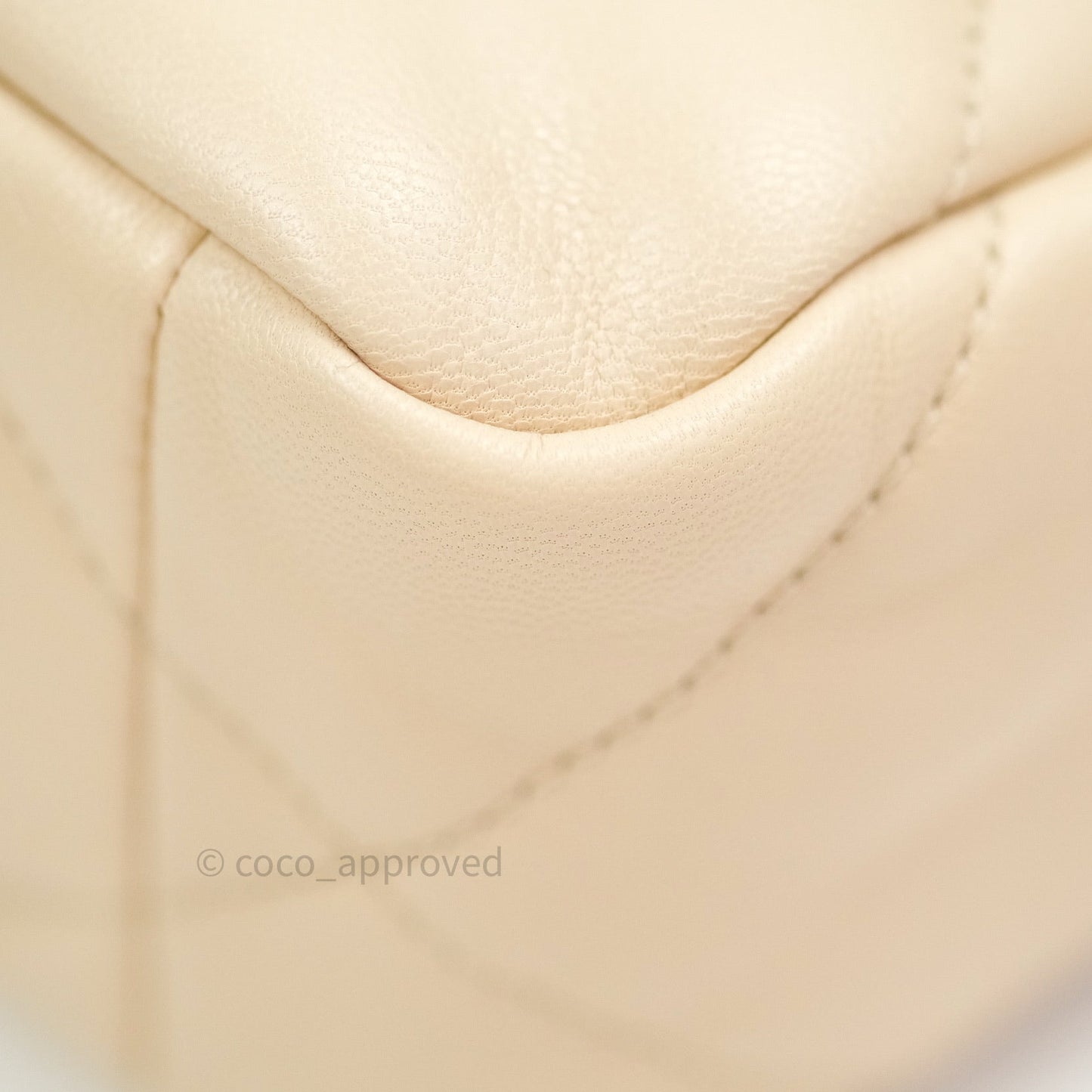 Chanel 19 Small Beige Goatskin Mixed Hardware