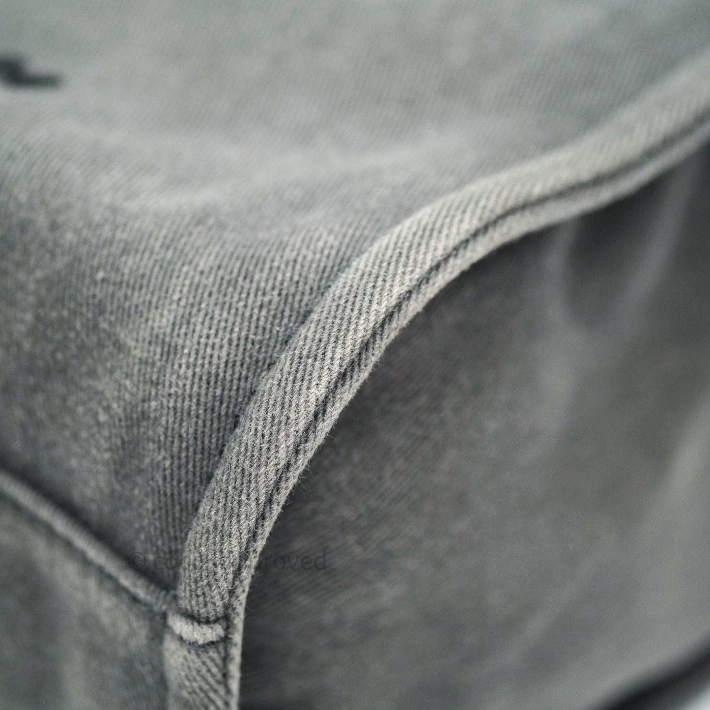 Chanel Denim Deauville Grey/Black With Black Sequins Logo