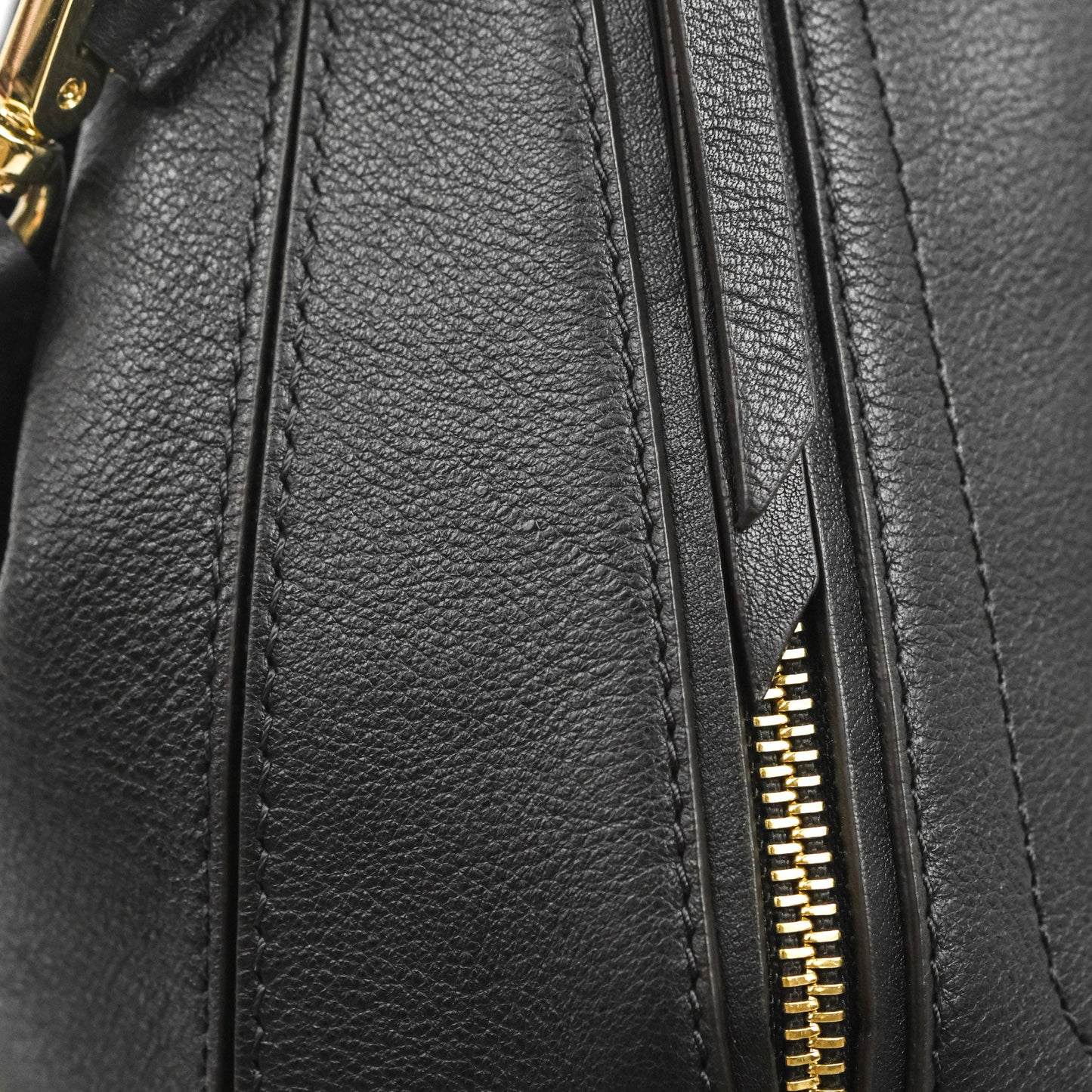Chloe Small Faye Backpack Suede Calfskin Black Gold Hardware