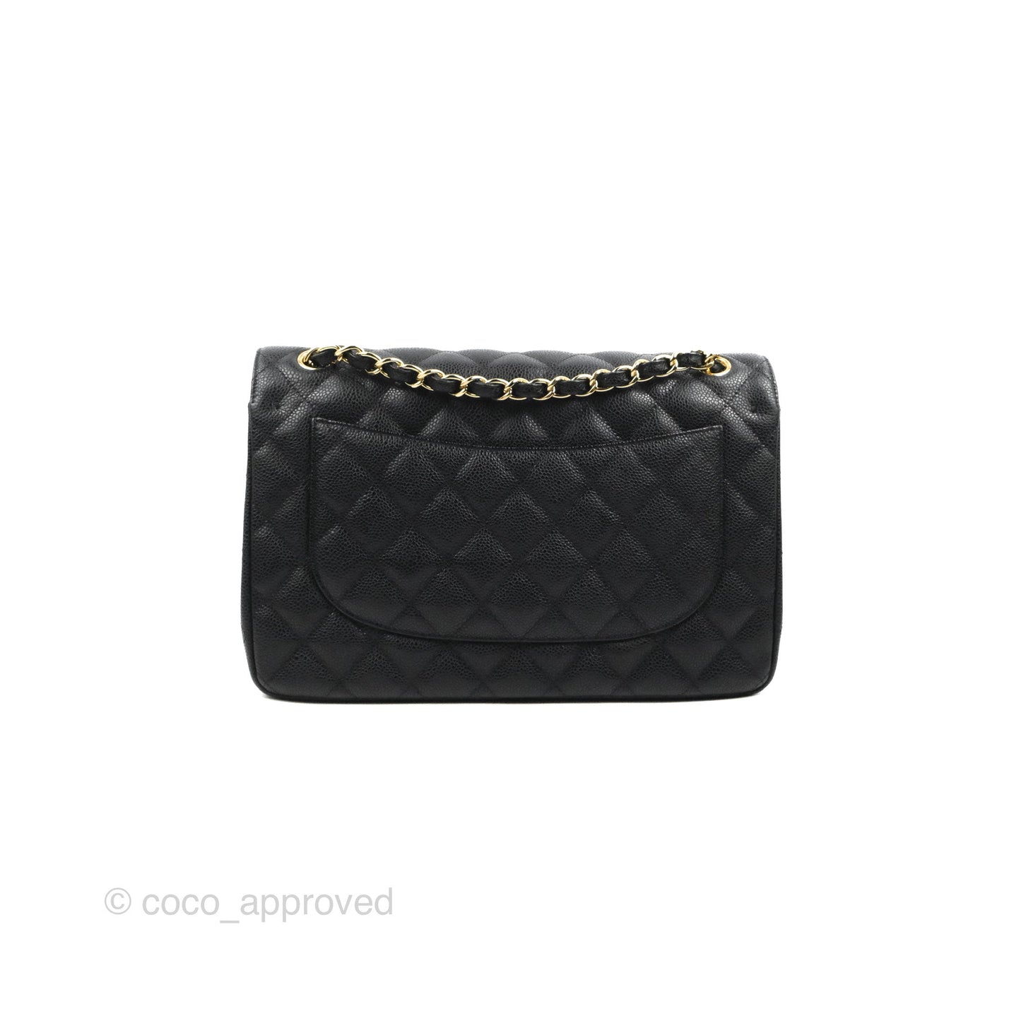 Chanel Jumbo Double Flap Black Caviar Gold Hardware⁣⁣