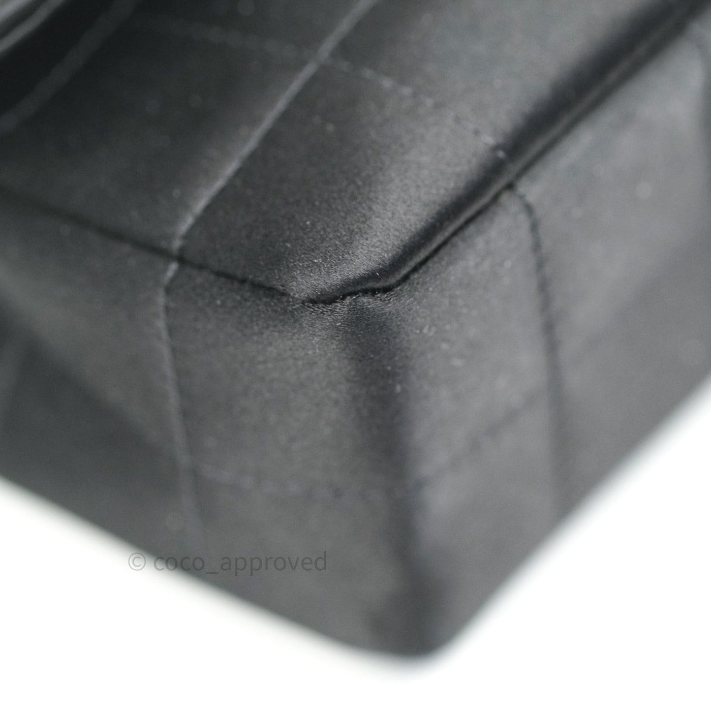 Chanel Satin Camellia Mini Flap Black Gold Hardware