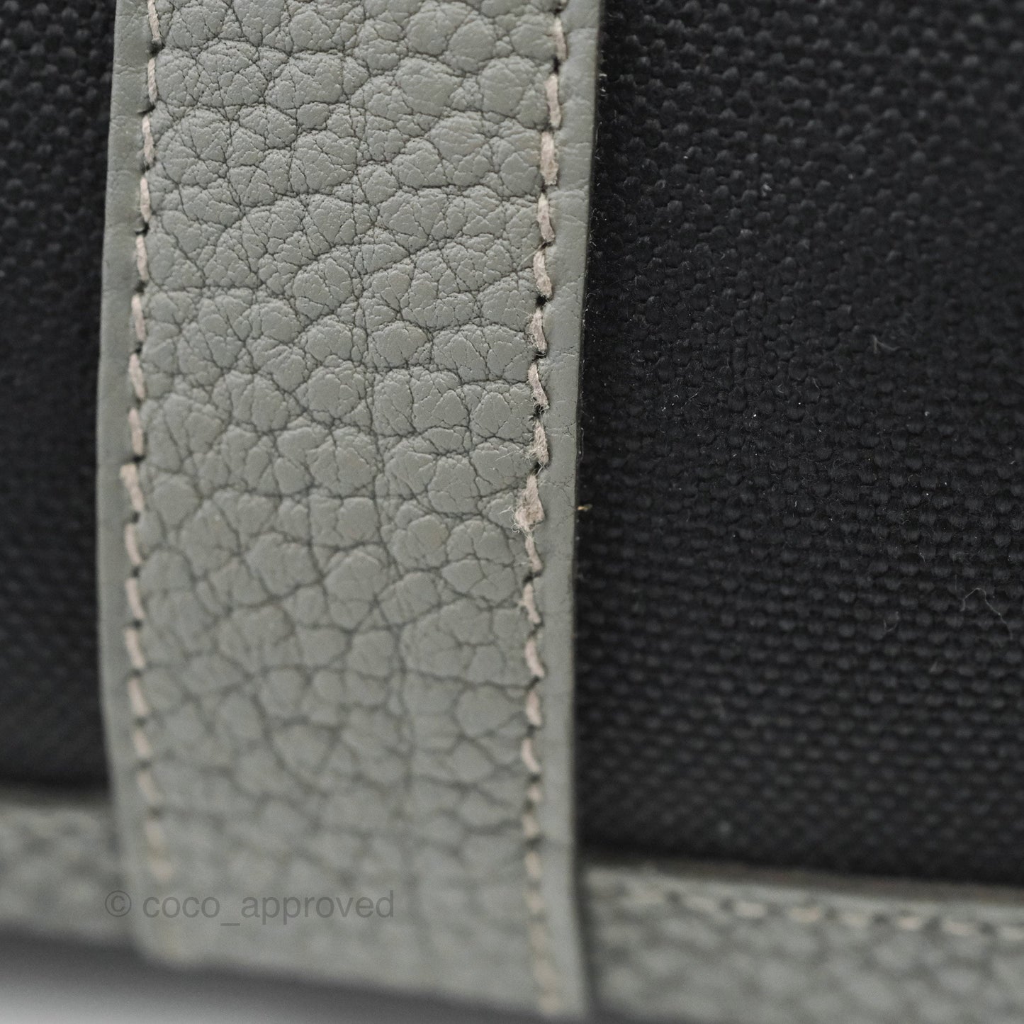 Hermès Garden Party 30 Canvas Black 89/Gris Meyer 0L