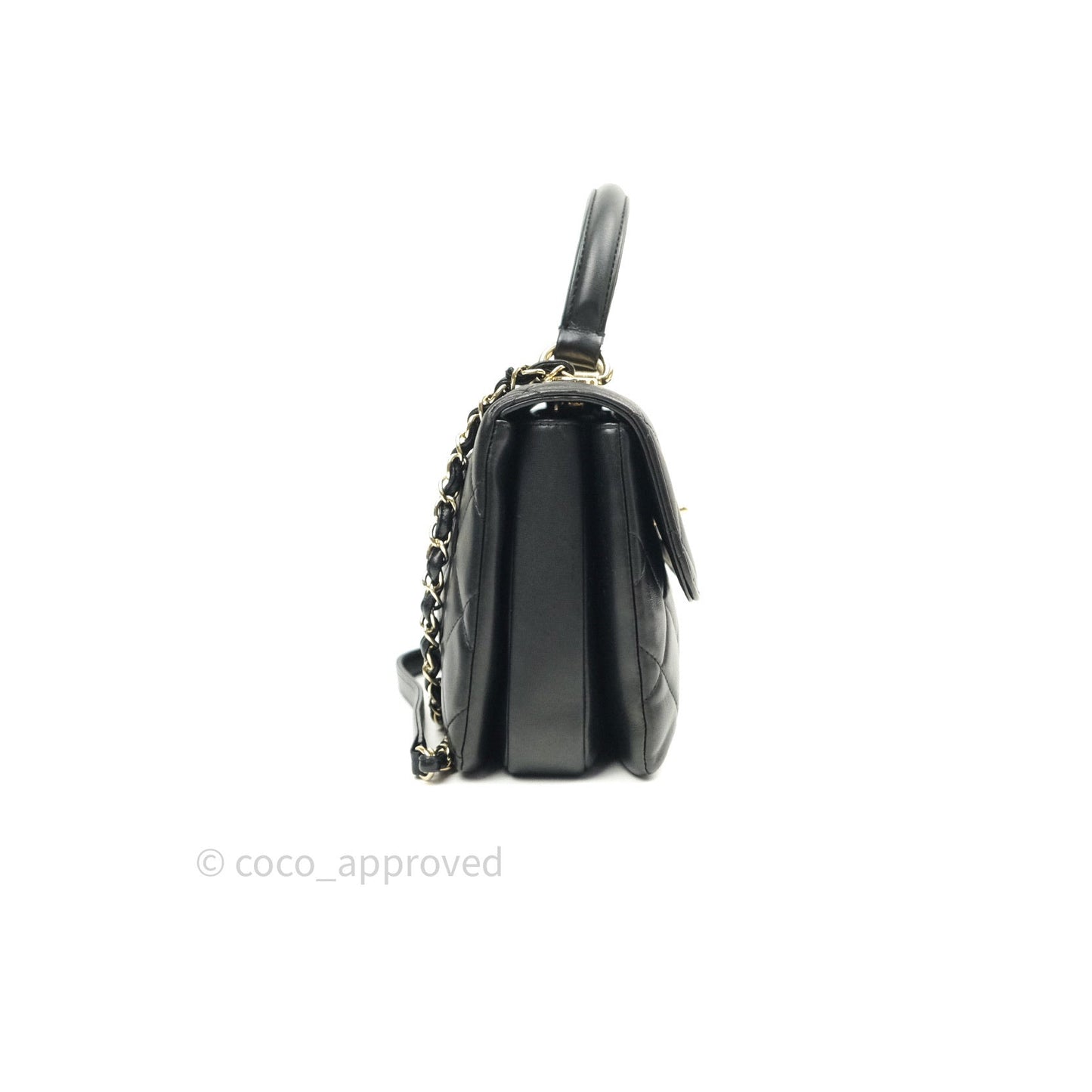 Chanel Trendy CC Small Black Lambskin Gold Hardware