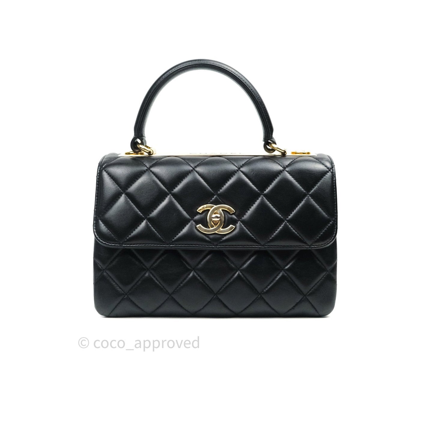 Chanel Trendy CC Small Black Lambskin Gold Hardware
