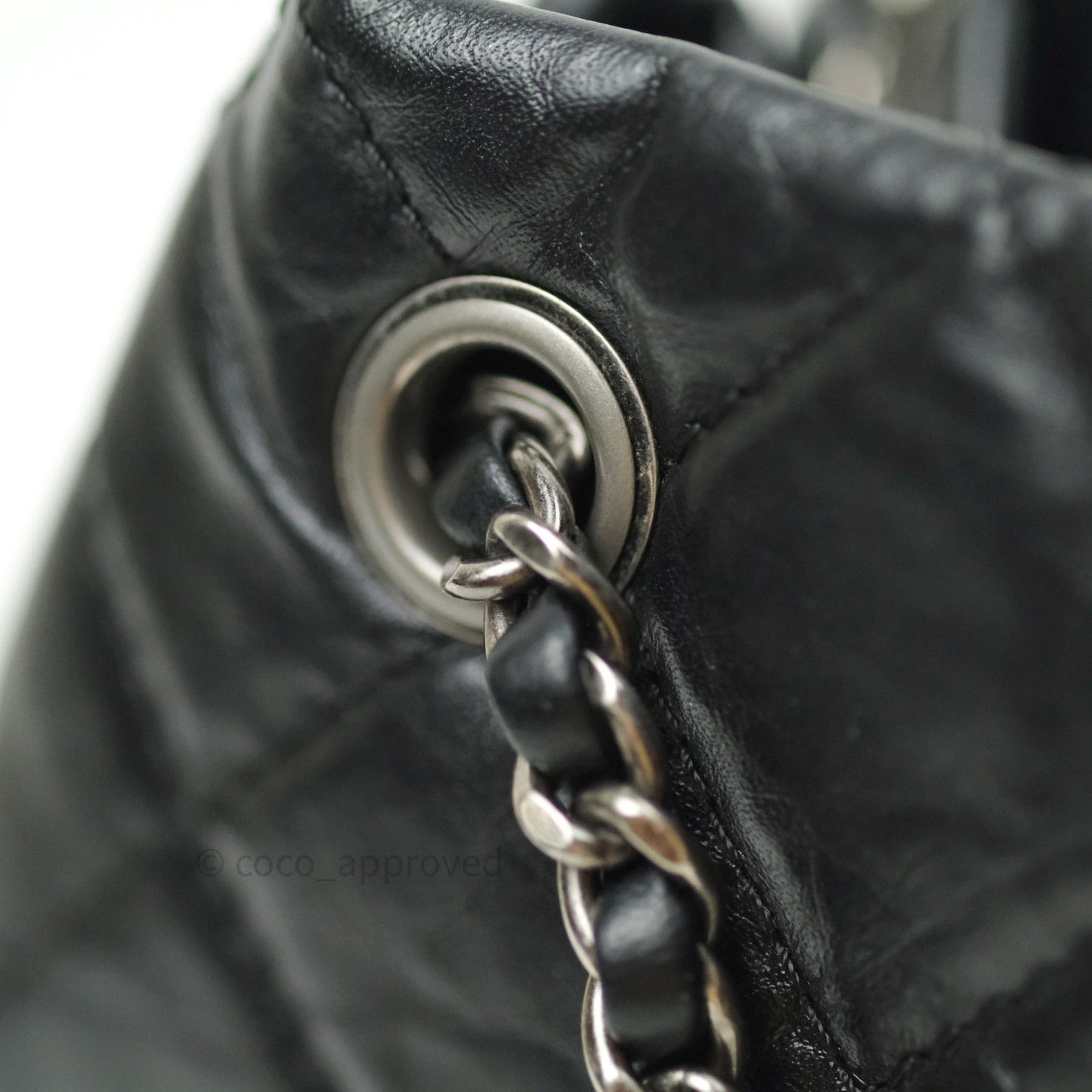 Chanel Gabrielle Backpack Black Aged Calfskin Small Black Mixed Hardware