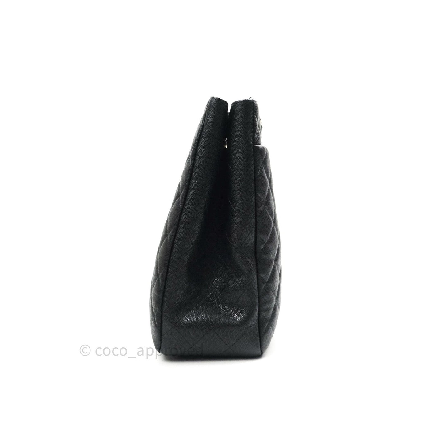 Chanel Quilted Timeless Tote Black Caviar Gold Hardware