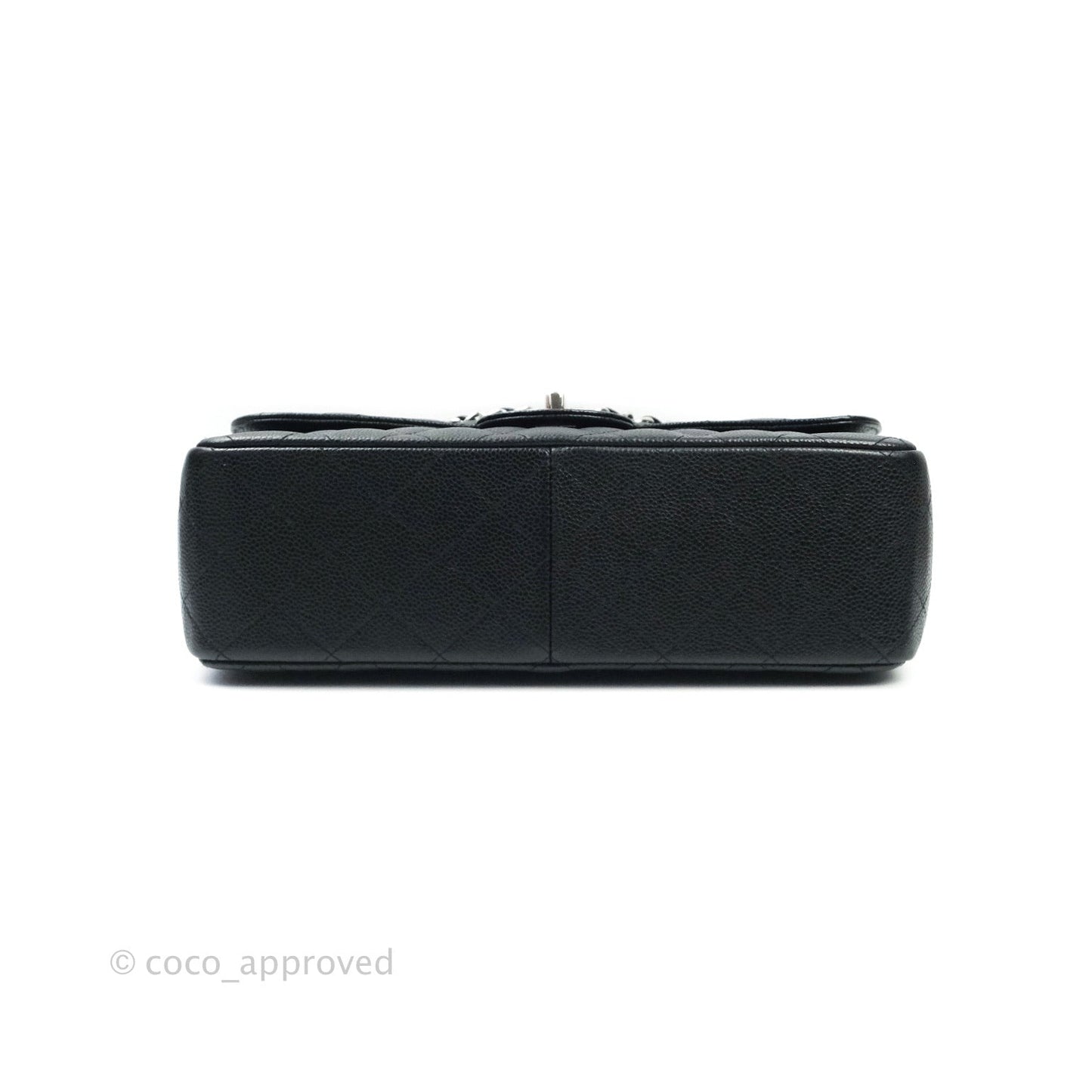 Chanel Classic Jumbo Double Flap Black Caviar Silver Hardware⁣⁣